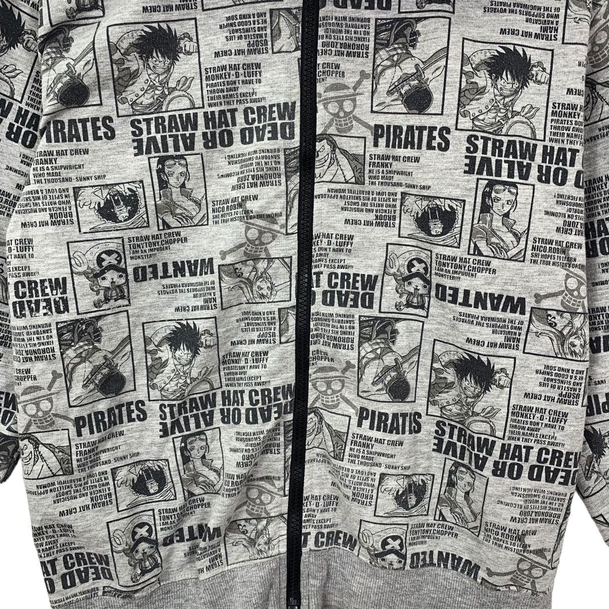 One Piece Vintage Fullprint Anime Manga 1 Piece Hoodie Zipper Sweater Size US S / EU 44-46 / 1 - 3 Thumbnail