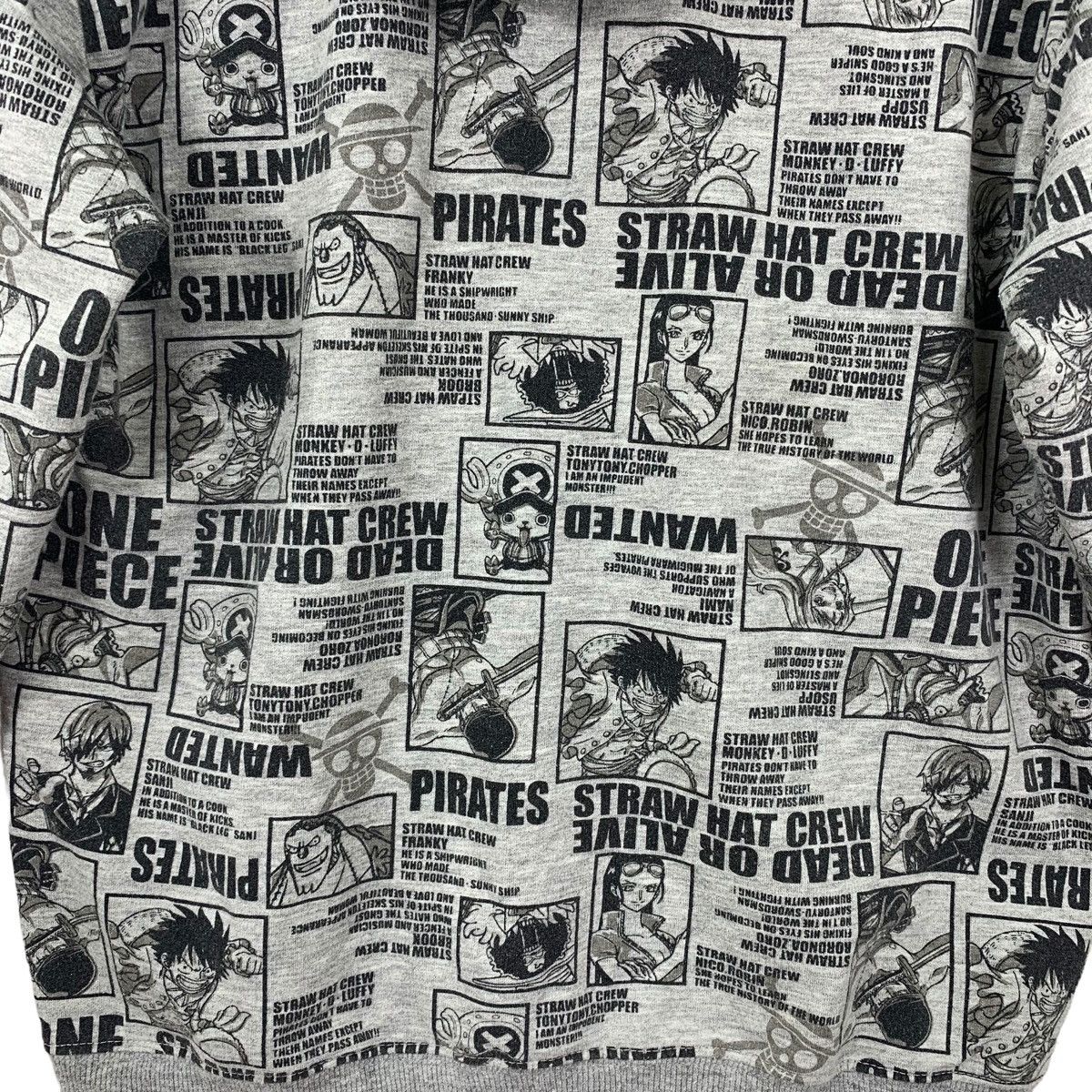 One Piece Vintage Fullprint Anime Manga 1 Piece Hoodie Zipper Sweater Size US S / EU 44-46 / 1 - 5 Thumbnail
