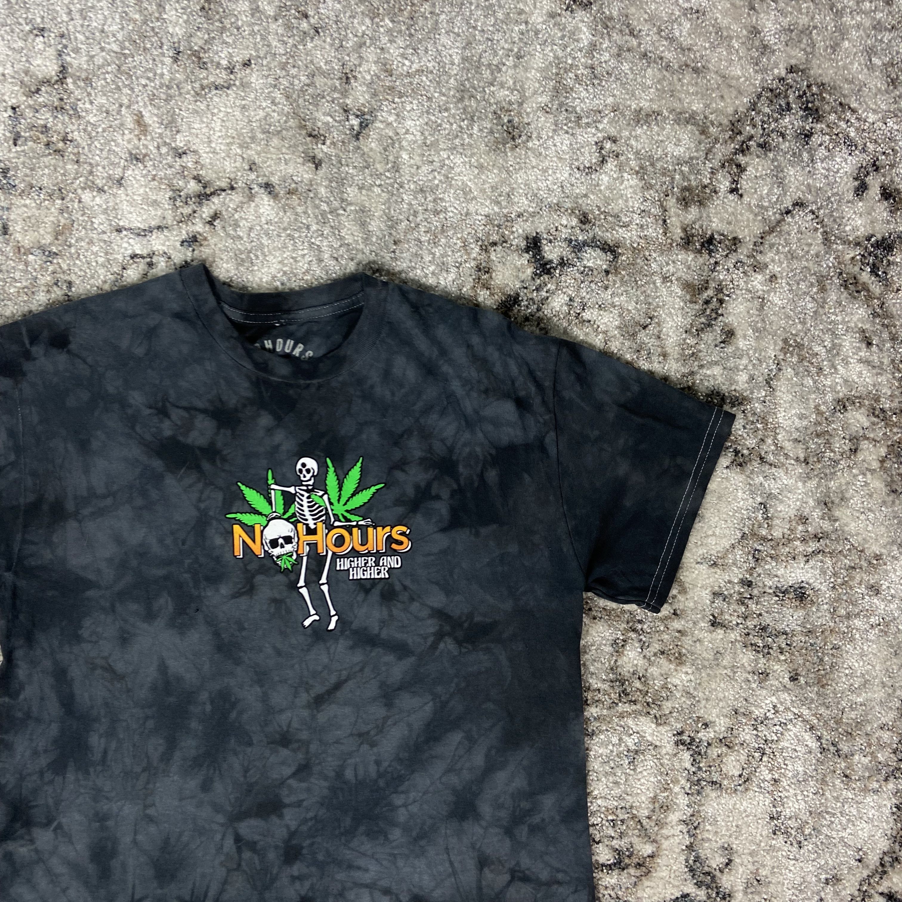 LSDworldpeace WEED HIGHER NO TIME RARE Y2K TEE - № 583 Size US M / EU 48-50 / 2 - 4 Thumbnail