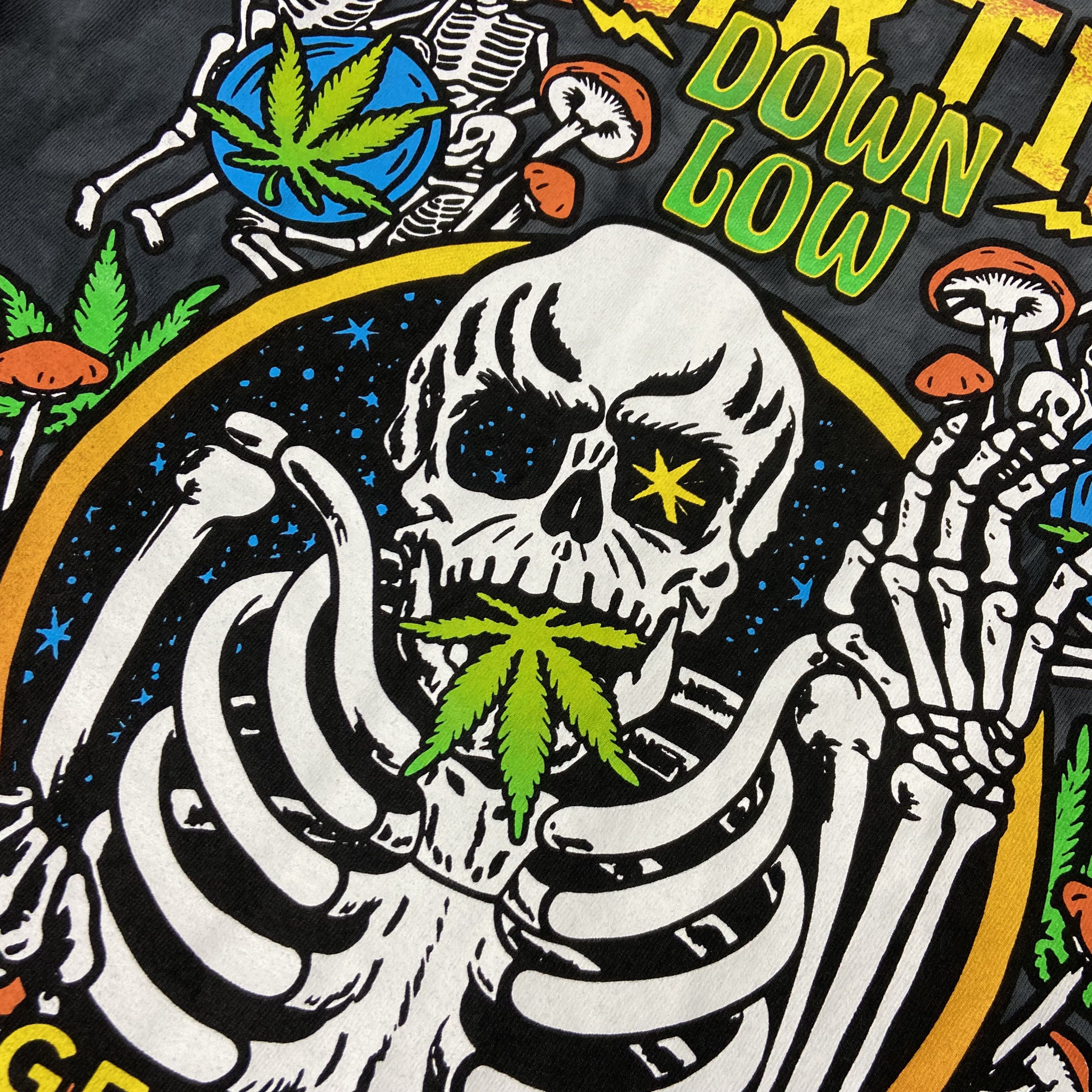 LSDworldpeace WEED HIGHER NO TIME RARE Y2K TEE - № 583 Size US M / EU 48-50 / 2 - 7 Thumbnail