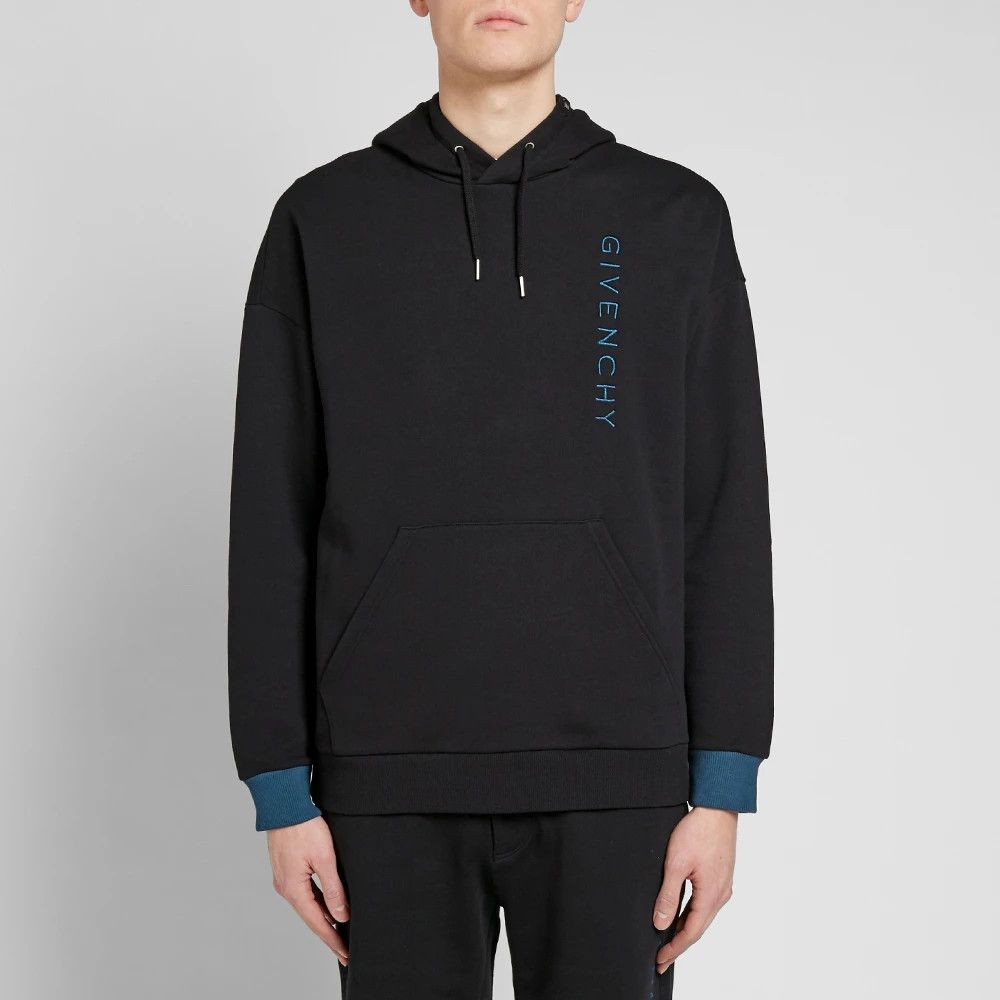 Givenchy Vertical Embroidered Logo Hoodie