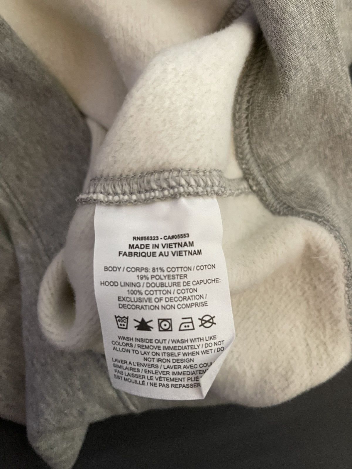 clb grey hoodie