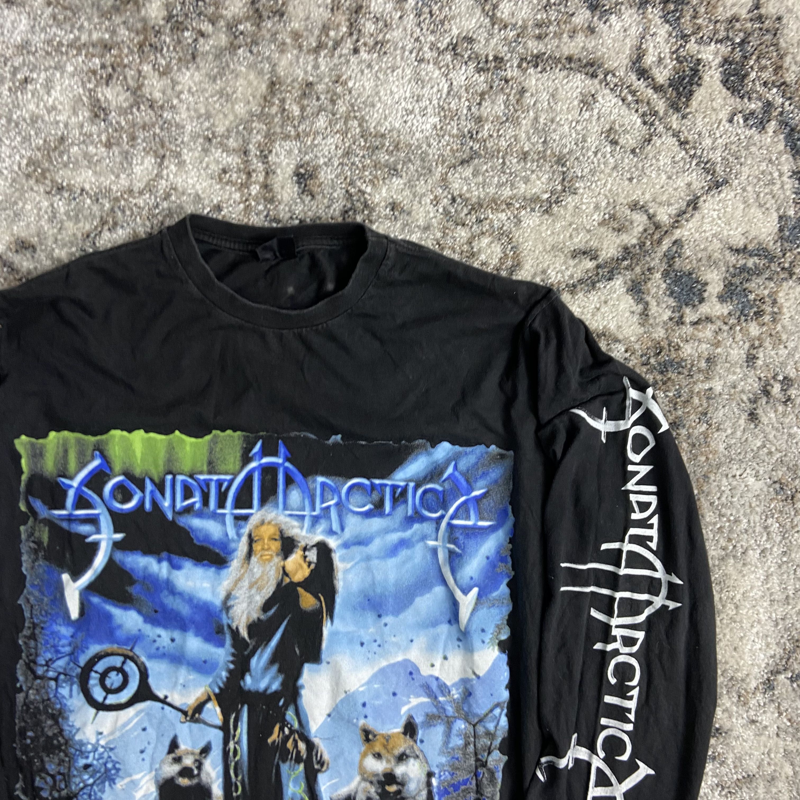 Band Tees 2003 SONATA ARCTICA TAKATALVI VINTAGE LONG SLEEVE - № 1176 Size US L / EU 52-54 / 3 - 5 Thumbnail