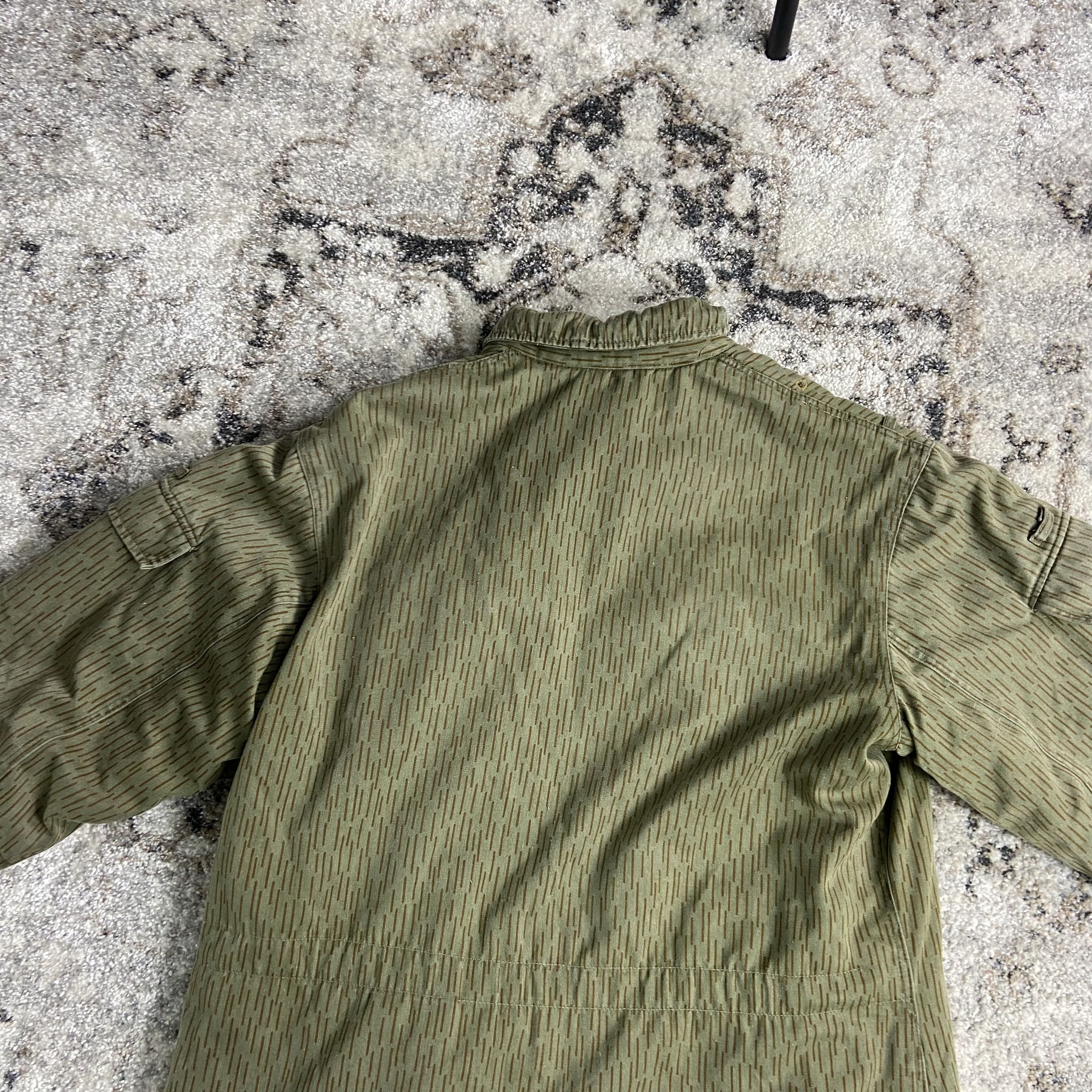 Vintage 1970s RAIN CAMO ARCHIVE VINTAGE FADED JACKET - № 2207 Size US L / EU 52-54 / 3 - 14 Thumbnail