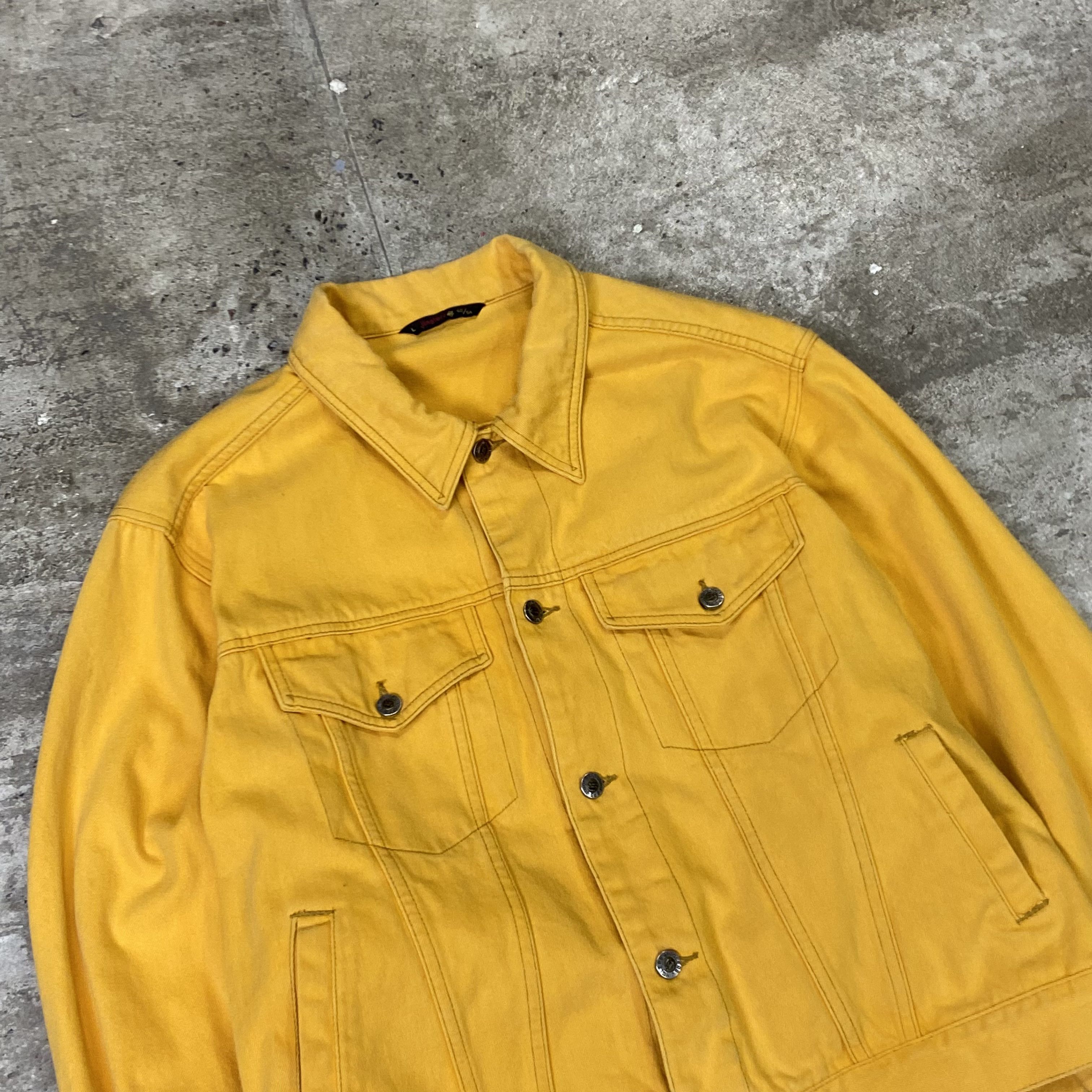 Vintage AWESOME OVERSIZED JEANS JACKET 1990s Size US L / EU 52-54 / 3 - 5 Thumbnail