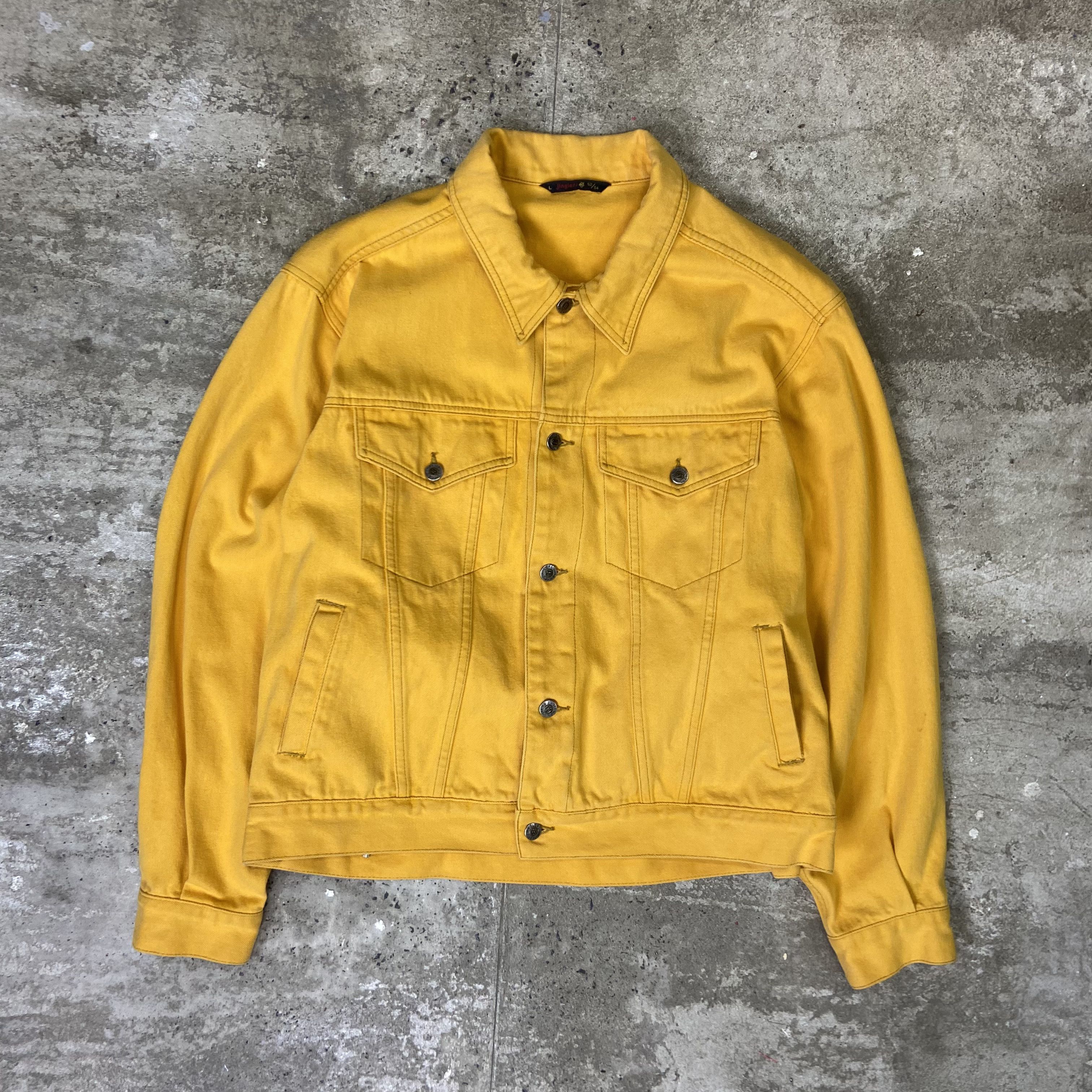 Vintage AWESOME OVERSIZED JEANS JACKET 1990s Size US L / EU 52-54 / 3 - 6 Thumbnail