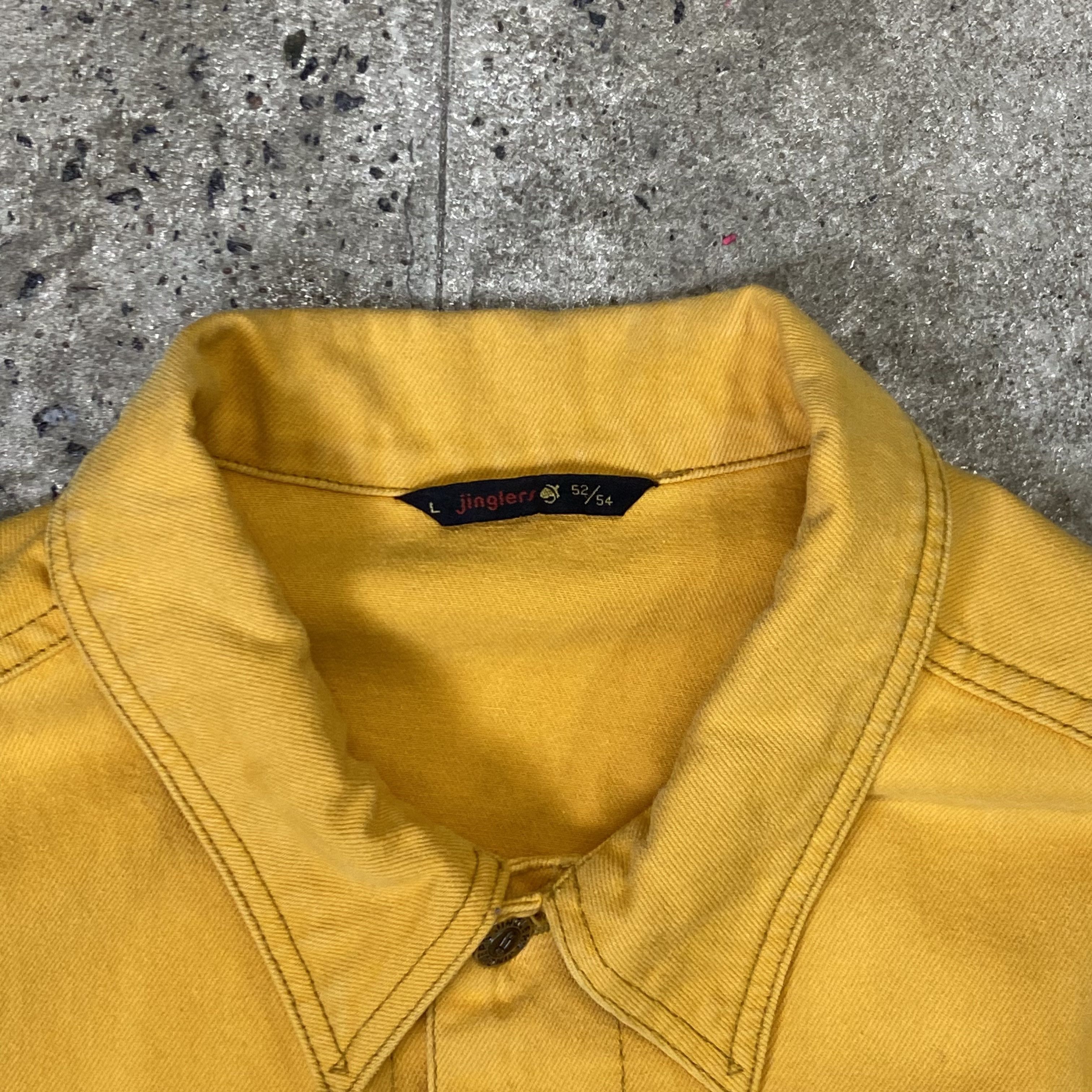 Vintage AWESOME OVERSIZED JEANS JACKET 1990s Size US L / EU 52-54 / 3 - 3 Thumbnail