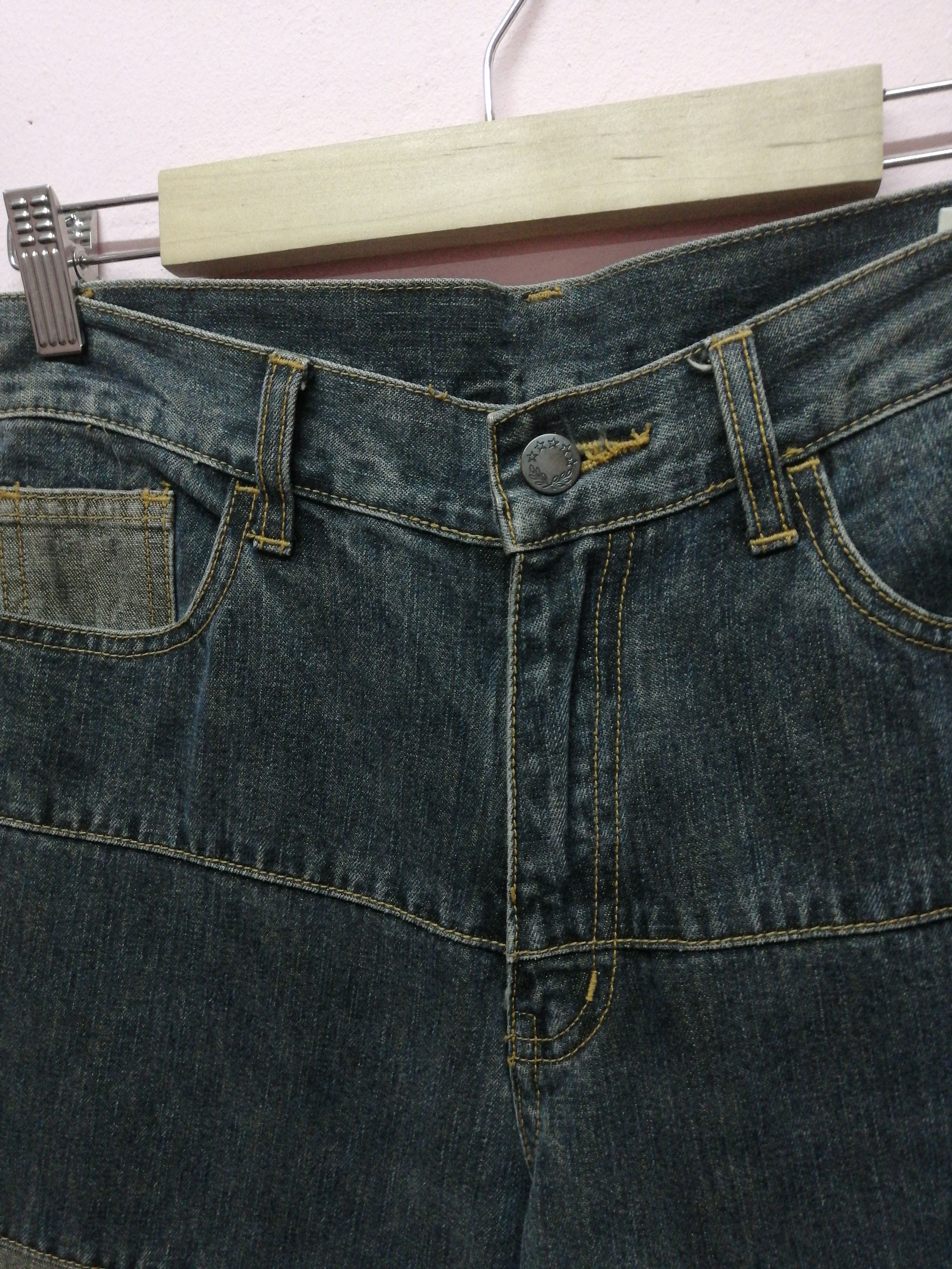 Japanese Brand × Vintage Vintage Patchwork Flare Jeans Size 28" / US 6 / IT 42 - 5 Thumbnail