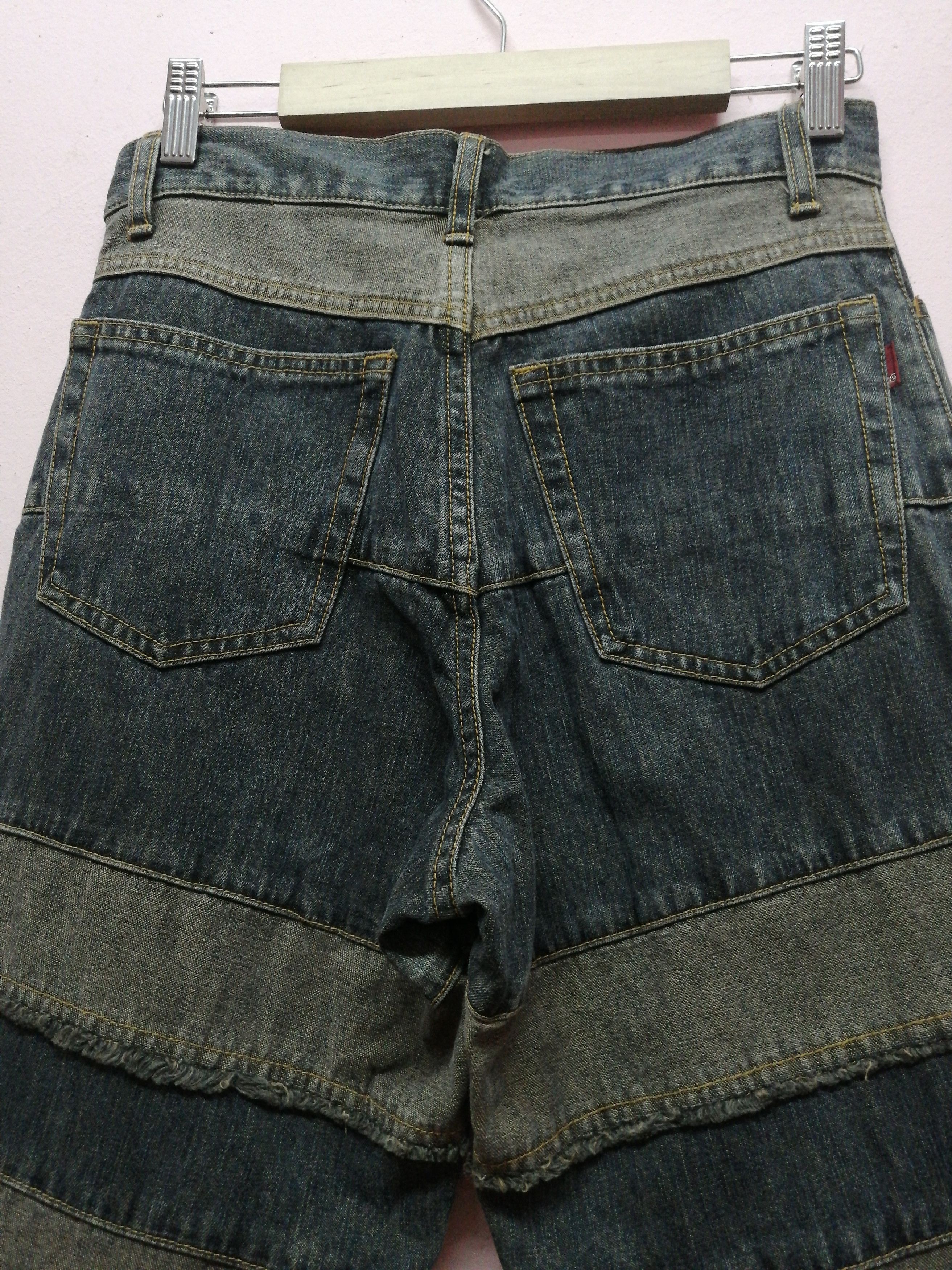 Japanese Brand × Vintage Vintage Patchwork Flare Jeans Size 28" / US 6 / IT 42 - 8 Thumbnail