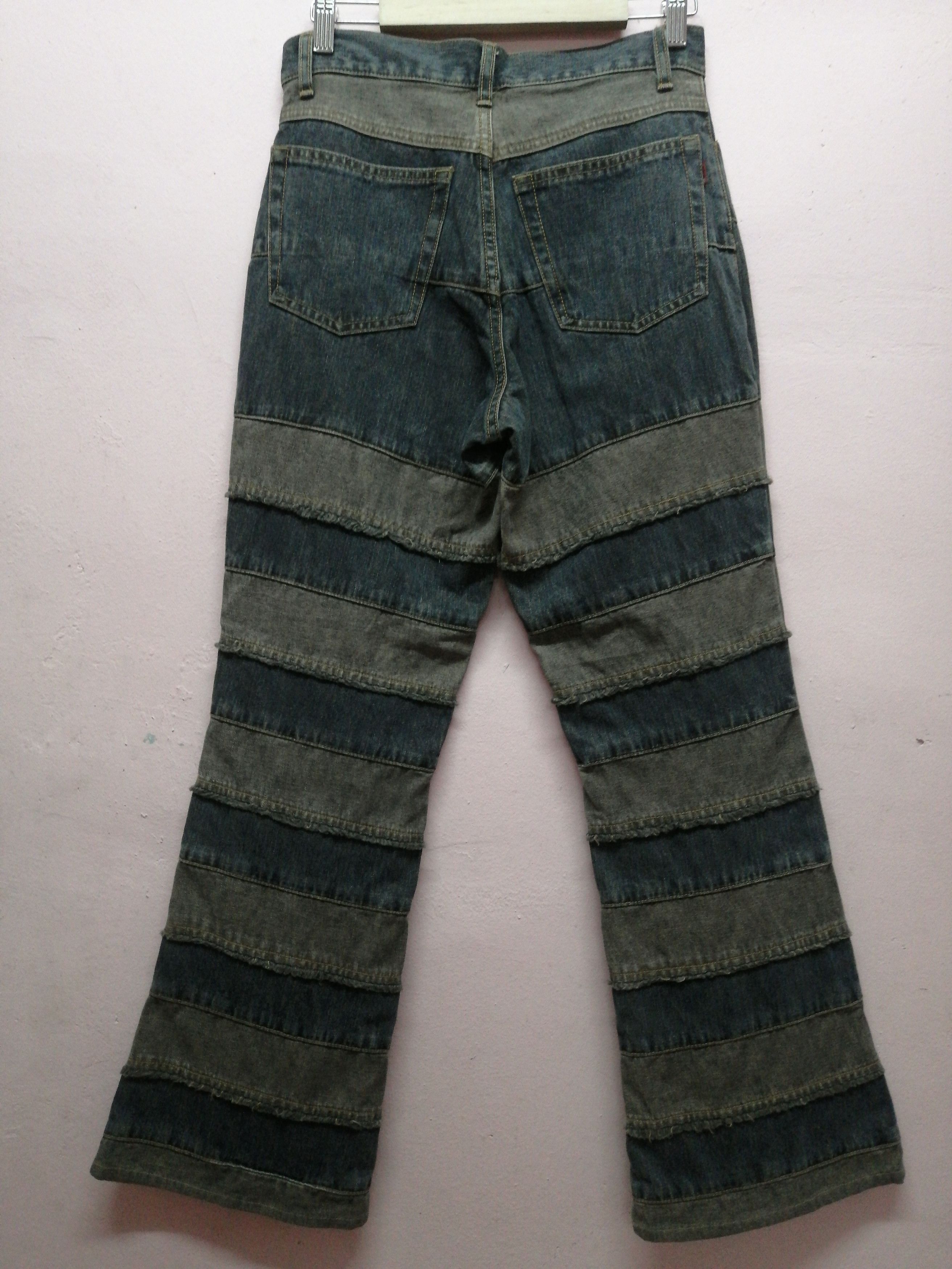 Japanese Brand × Vintage Vintage Patchwork Flare Jeans Size 28" / US 6 / IT 42 - 7 Thumbnail
