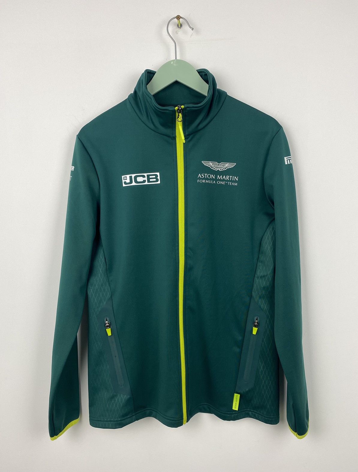 Vintage Aston Martin Formula One Team Racing Jacket Ferrari Mercedes Size US M / EU 48-50 / 2 - 1 Thumbnail