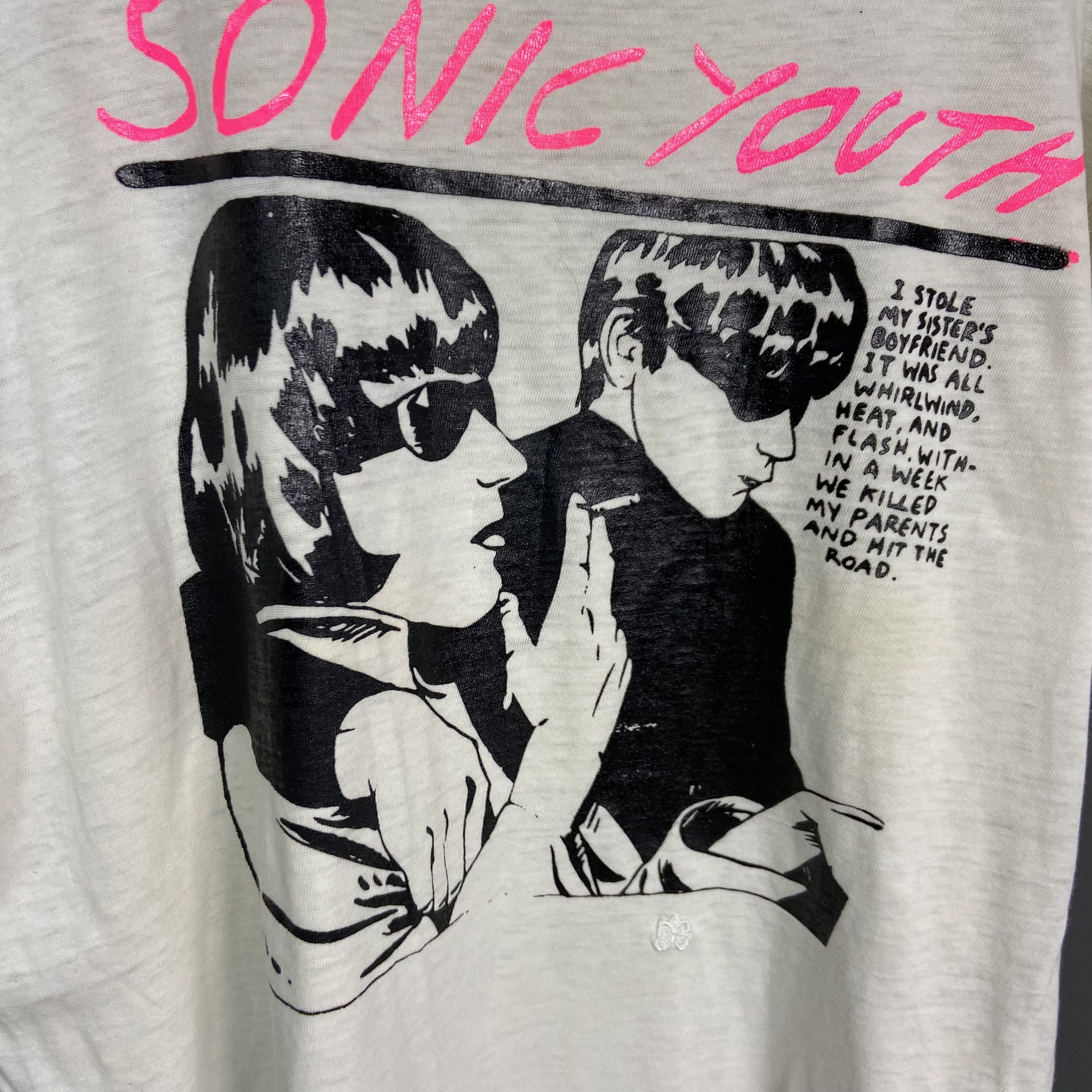 Band Tees SONIC YOUTH 1980s ARCHIVE VERY RARE VINTAGE BOXY FIT TEE Size US L / EU 52-54 / 3 - 3 Thumbnail