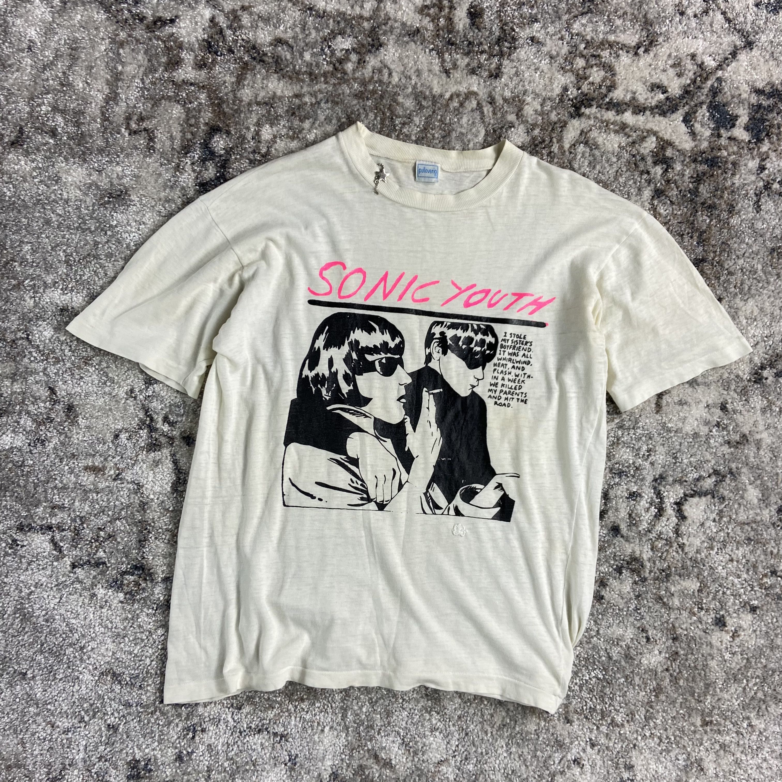 Band Tees SONIC YOUTH 1980s ARCHIVE VERY RARE VINTAGE BOXY FIT TEE Size US L / EU 52-54 / 3 - 7 Thumbnail
