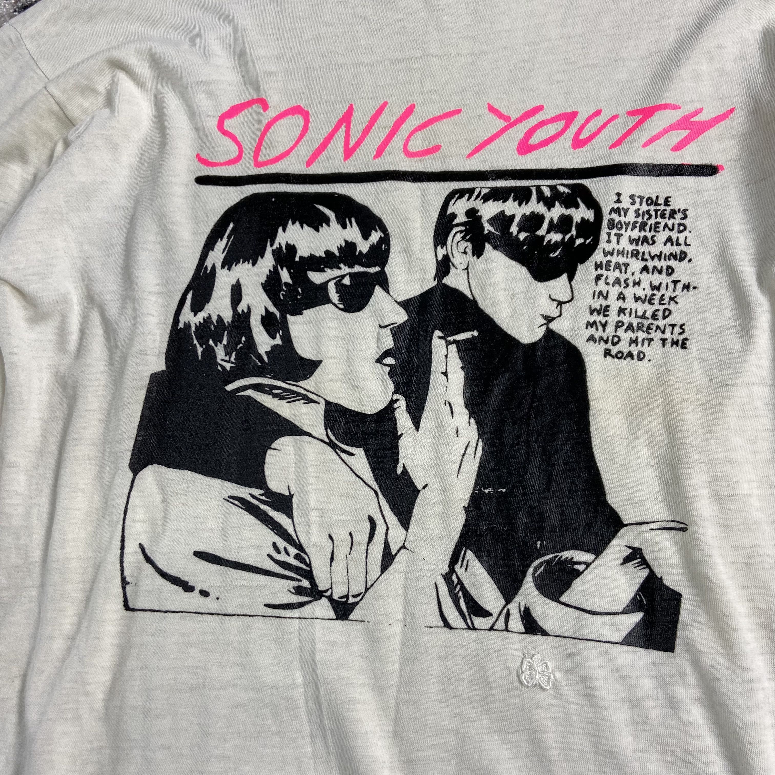 Band Tees SONIC YOUTH 1980s ARCHIVE VERY RARE VINTAGE BOXY FIT TEE Size US L / EU 52-54 / 3 - 8 Thumbnail
