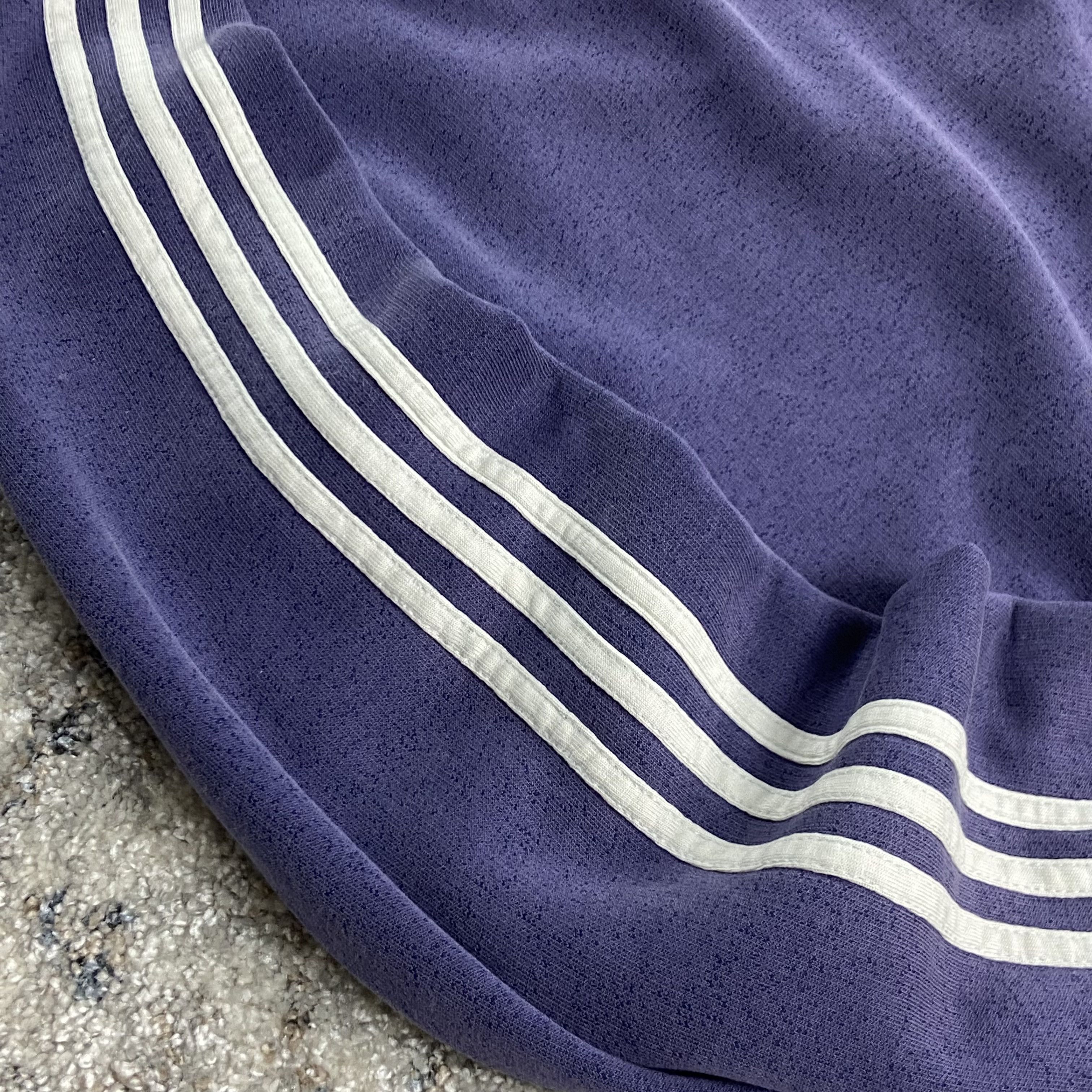 Adidas PURPLE HAZE 1990s ADIDAS FADED BOXY SWEATSHIRT - № 1182 Size US XL / EU 56 / 4 - 4 Thumbnail
