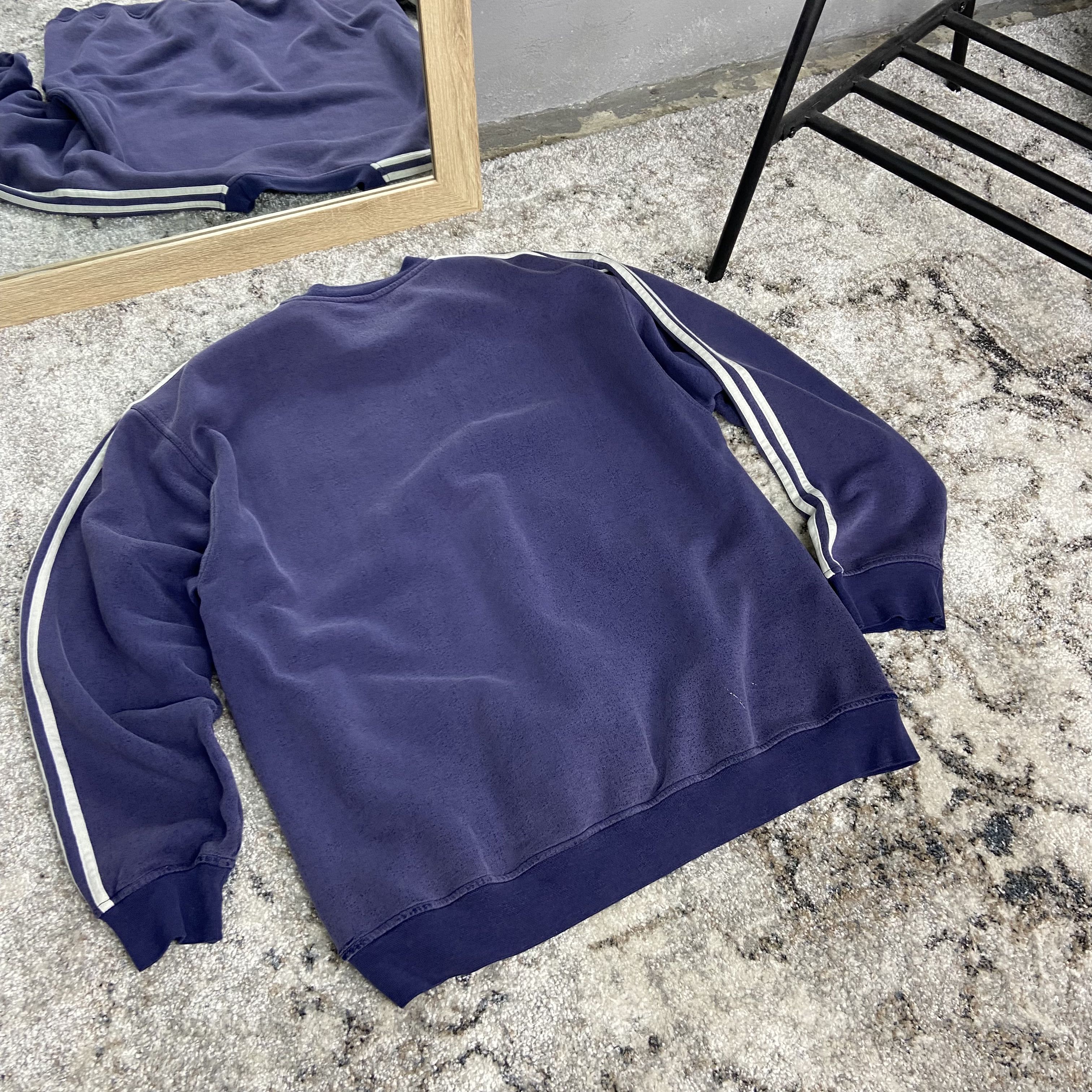 Adidas PURPLE HAZE 1990s ADIDAS FADED BOXY SWEATSHIRT - № 1182 Size US XL / EU 56 / 4 - 9 Thumbnail