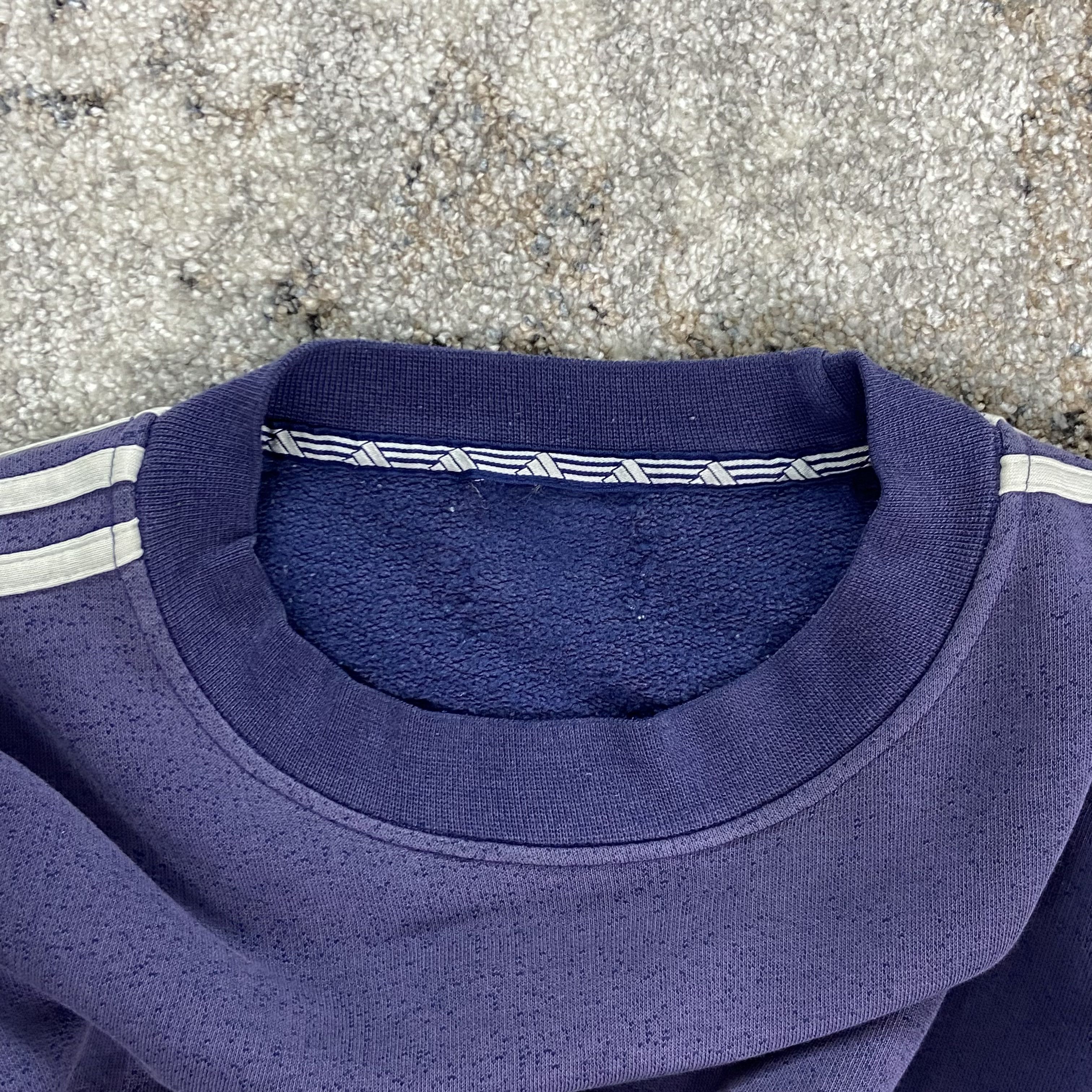 Adidas PURPLE HAZE 1990s ADIDAS FADED BOXY SWEATSHIRT - № 1182 Size US XL / EU 56 / 4 - 8 Thumbnail