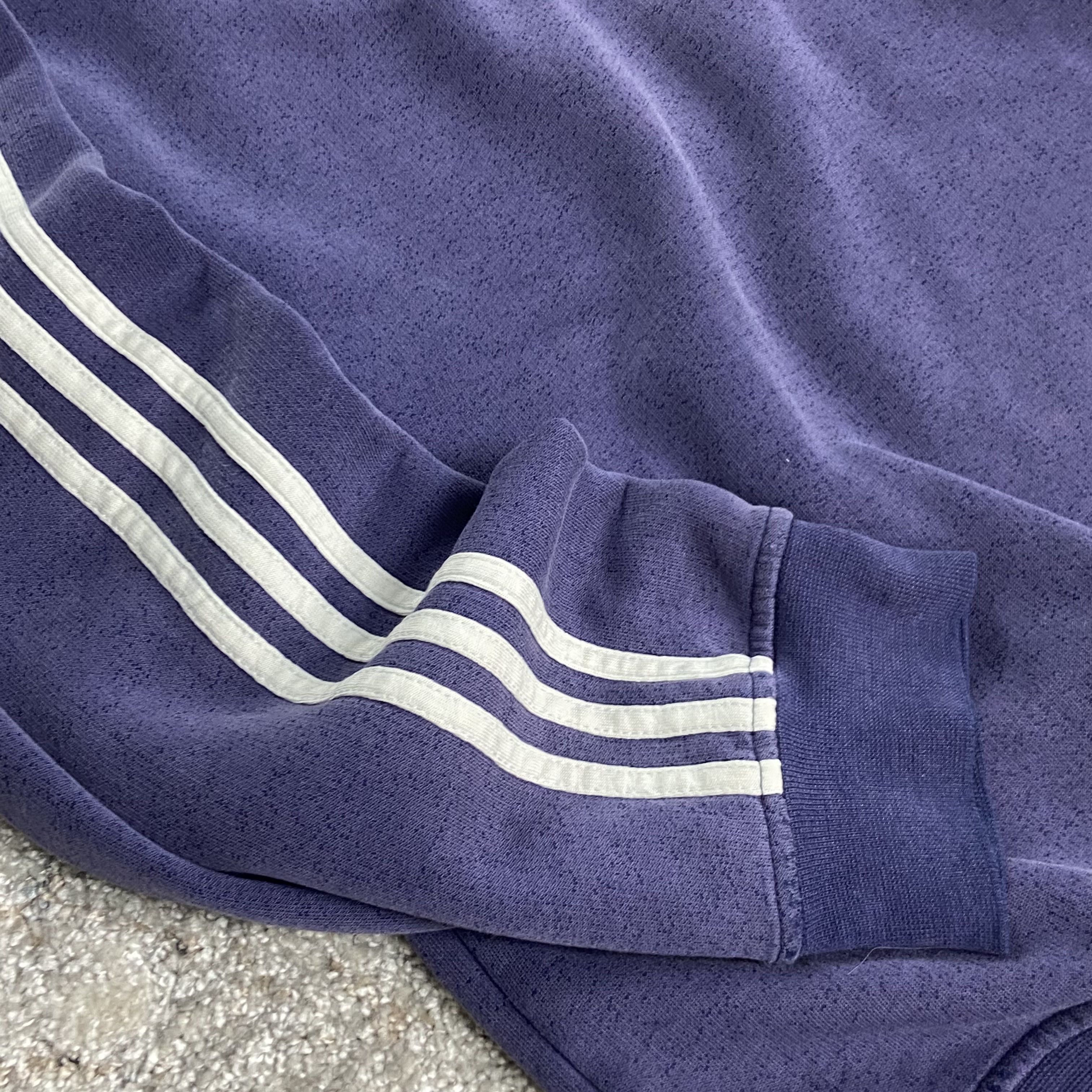 Adidas PURPLE HAZE 1990s ADIDAS FADED BOXY SWEATSHIRT - № 1182 Size US XL / EU 56 / 4 - 5 Thumbnail