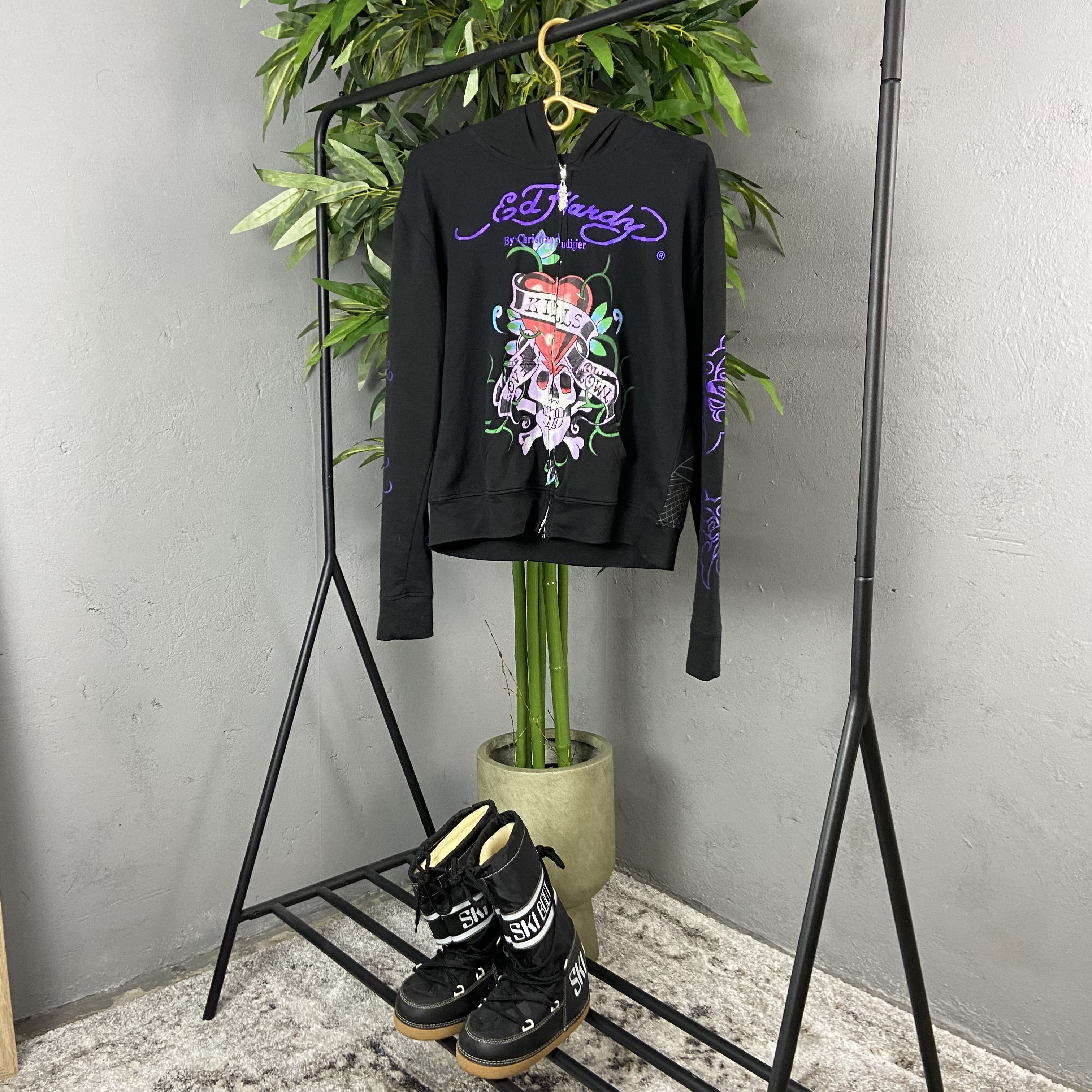Christian Audigier PURPLE HAZE ED HARDY ARCHIVE ZIP HOODIE Size US S / EU 44-46 / 1 - 3 Thumbnail