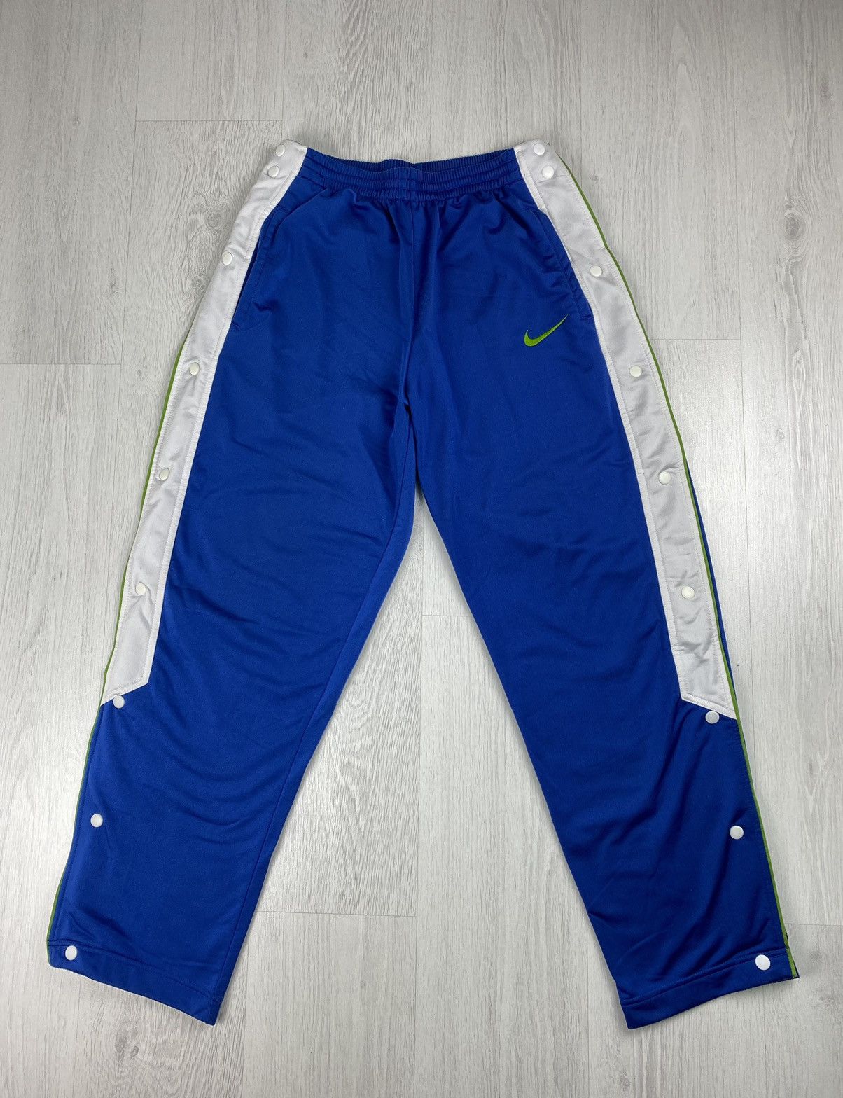 Nike Y2K Vintage Nike Track Pants Drill Swoosh Joggers Lacoste Size US 32 / EU 48 - 1 Thumbnail