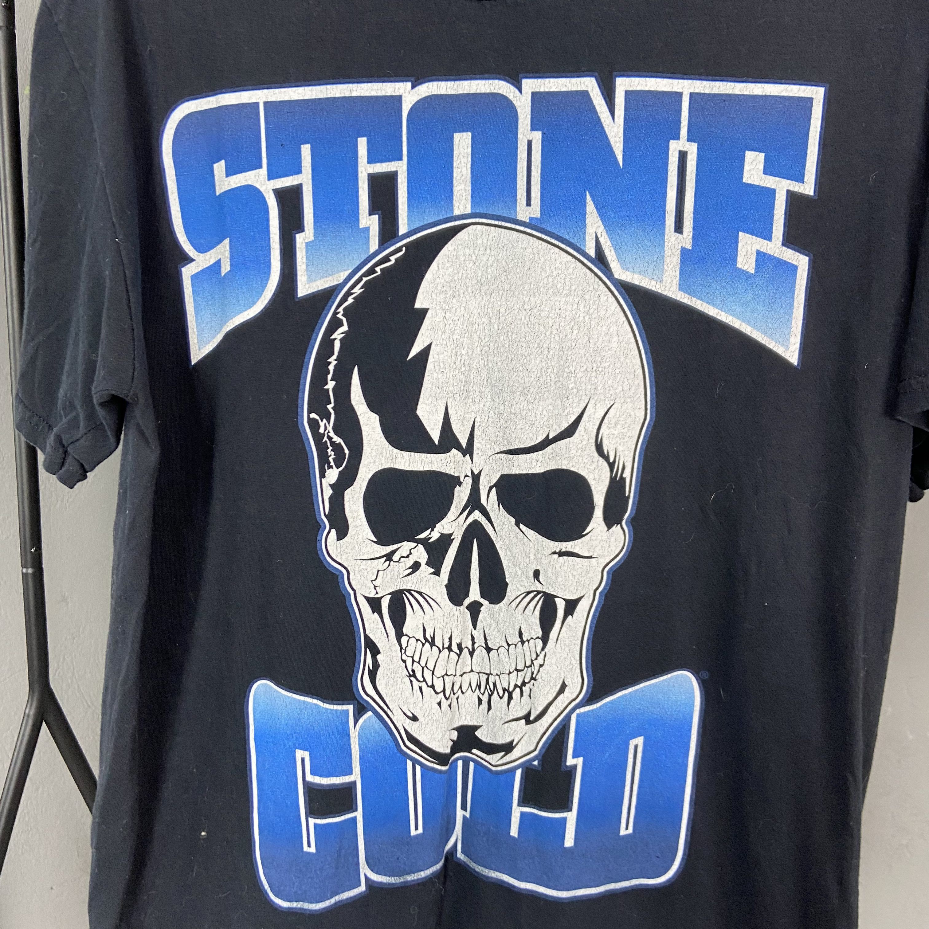 Vintage STONE COLD STEVE AUSTIN - RARE VINTAGE WWE TEE - № 554 Size US L / EU 52-54 / 3 - 3 Thumbnail