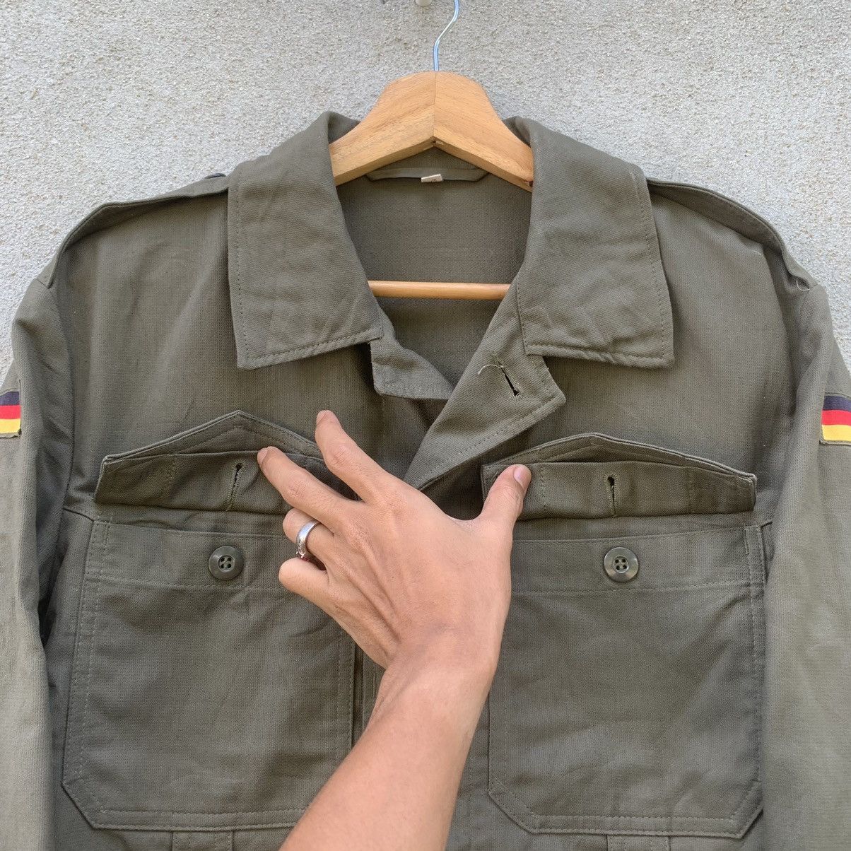 Vintage VINTAGE ISSUE ARMY GERMANY MILITARY OG HUNTER JACKET Size US M / EU 48-50 / 2 - 8 Thumbnail
