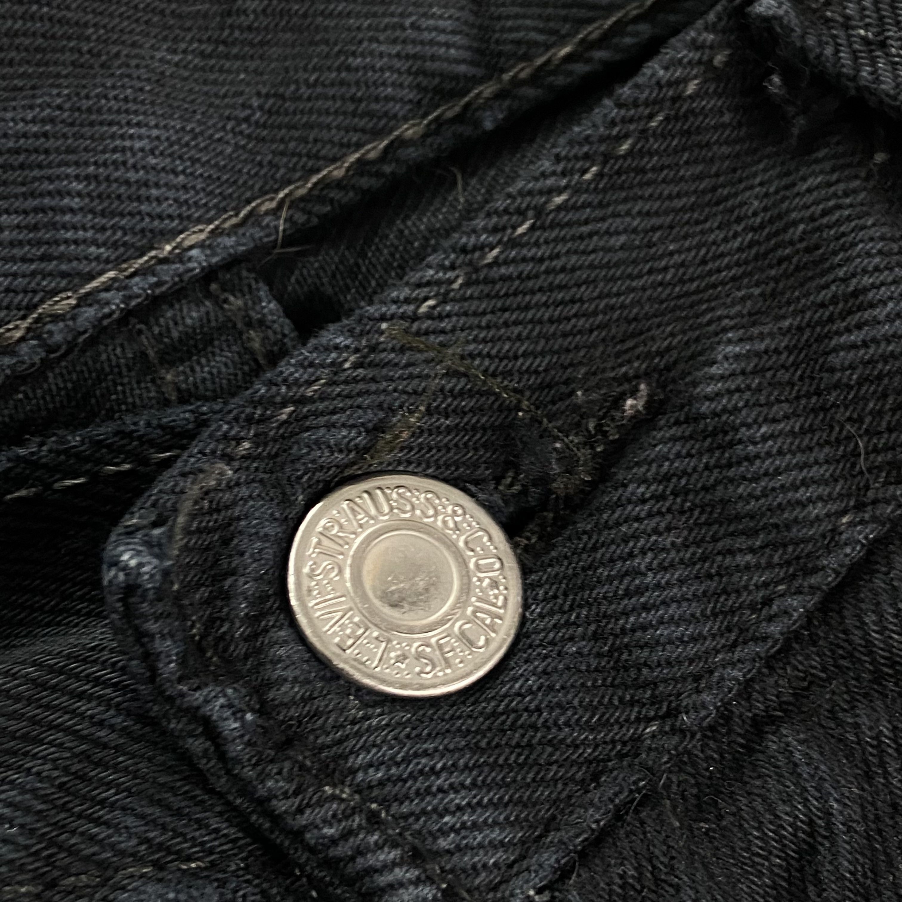Levi's RETRO PUNK FADED BLACK JEANS LEVIS 1990s Size US 32 / EU 48 - 5 Thumbnail
