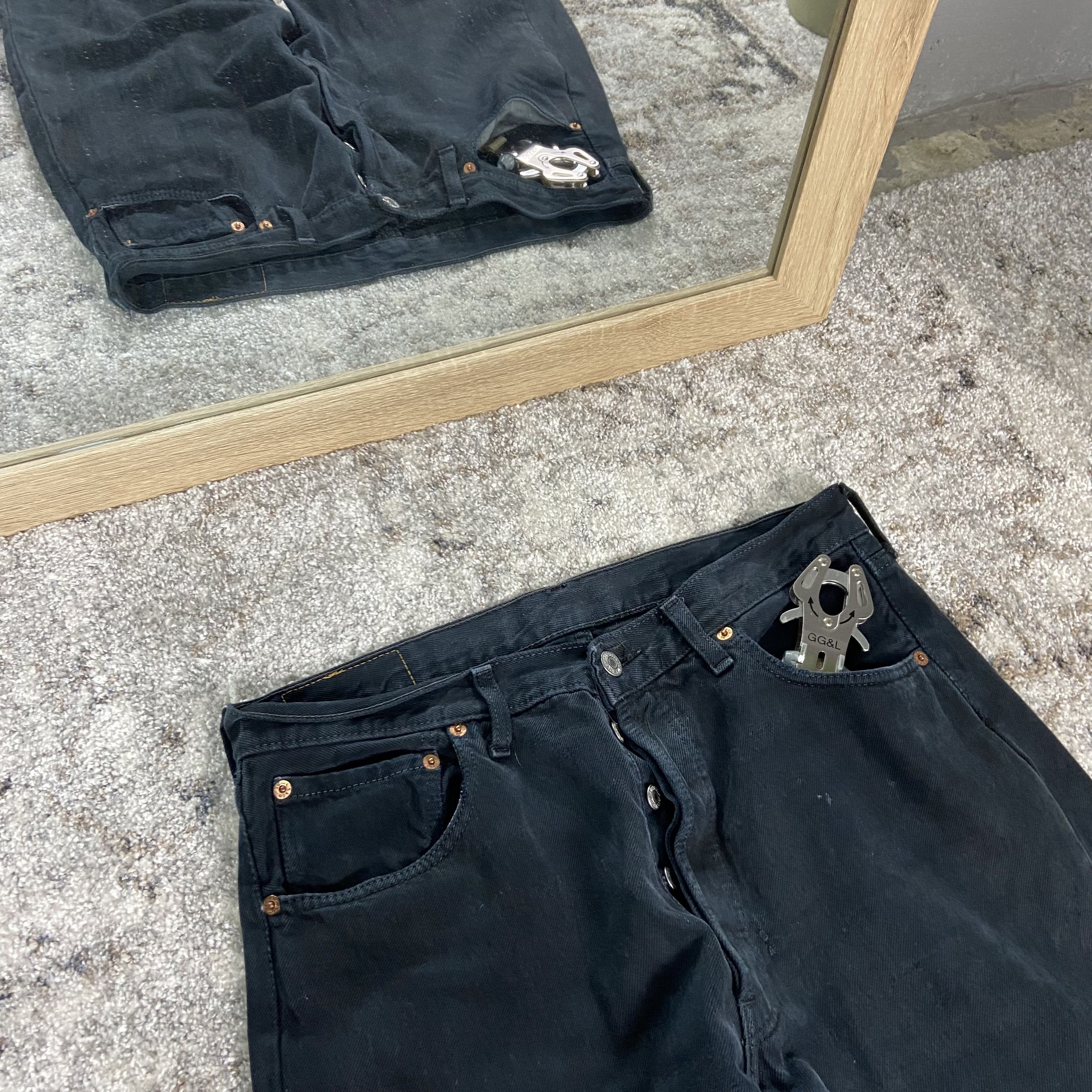 Levi's RETRO PUNK FADED BLACK JEANS LEVIS 1990s Size US 32 / EU 48 - 4 Thumbnail