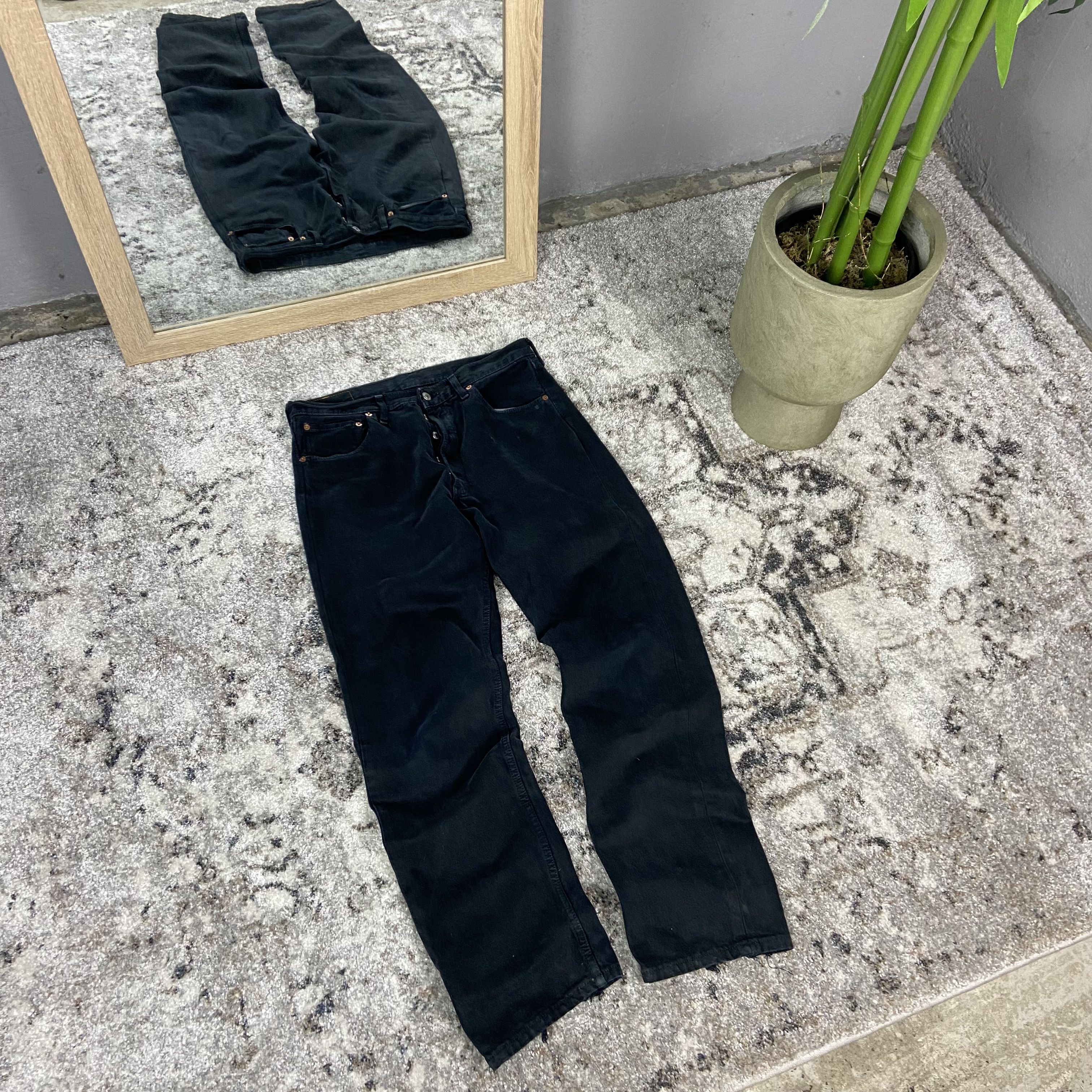 Levi's RETRO PUNK FADED BLACK JEANS LEVIS 1990s Size US 32 / EU 48 - 1 Thumbnail