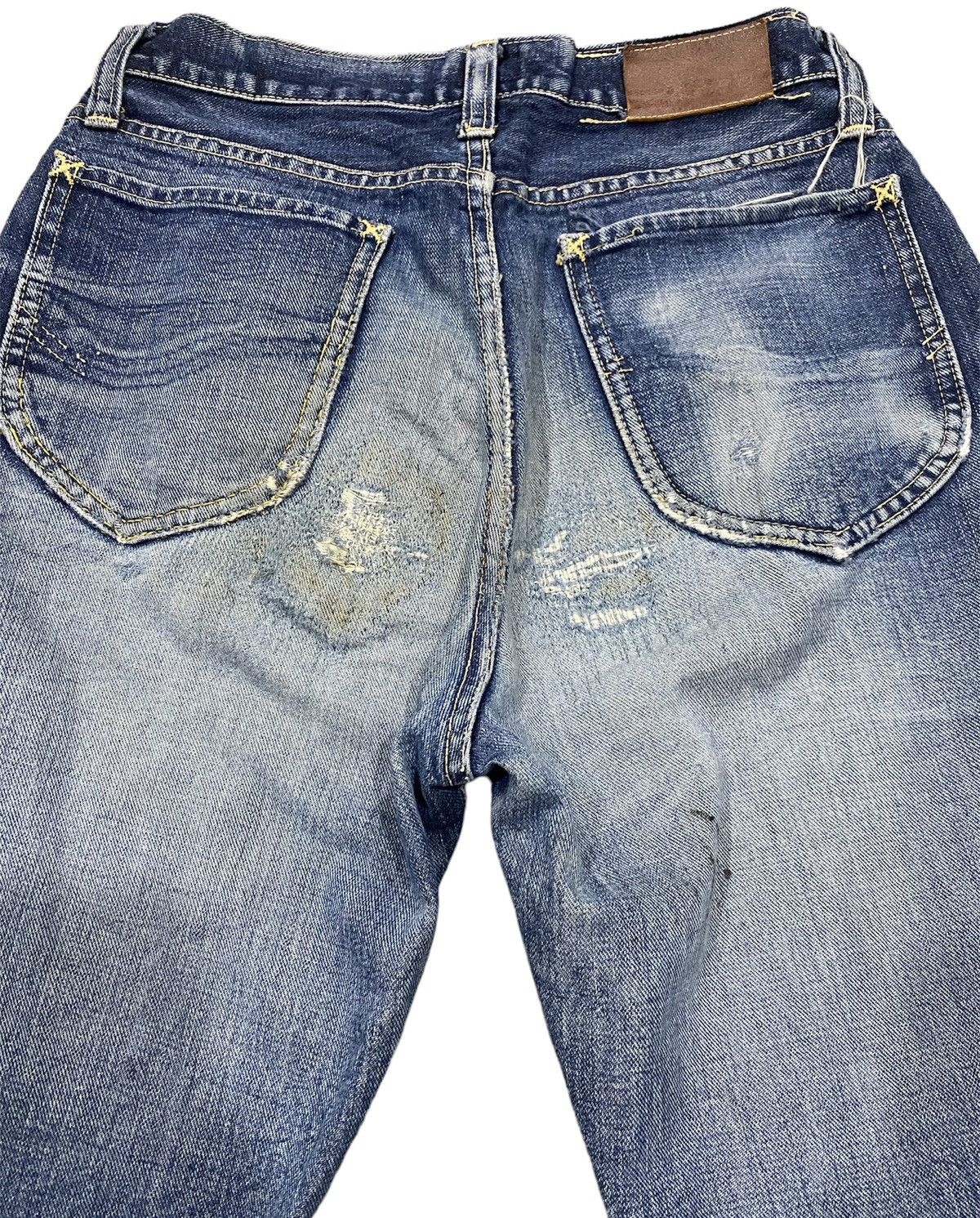 Hysteric Glamour FULL COUNT DISTRESS JEANS KURT COBAIN Size US 28 / EU 44 - 6 Thumbnail