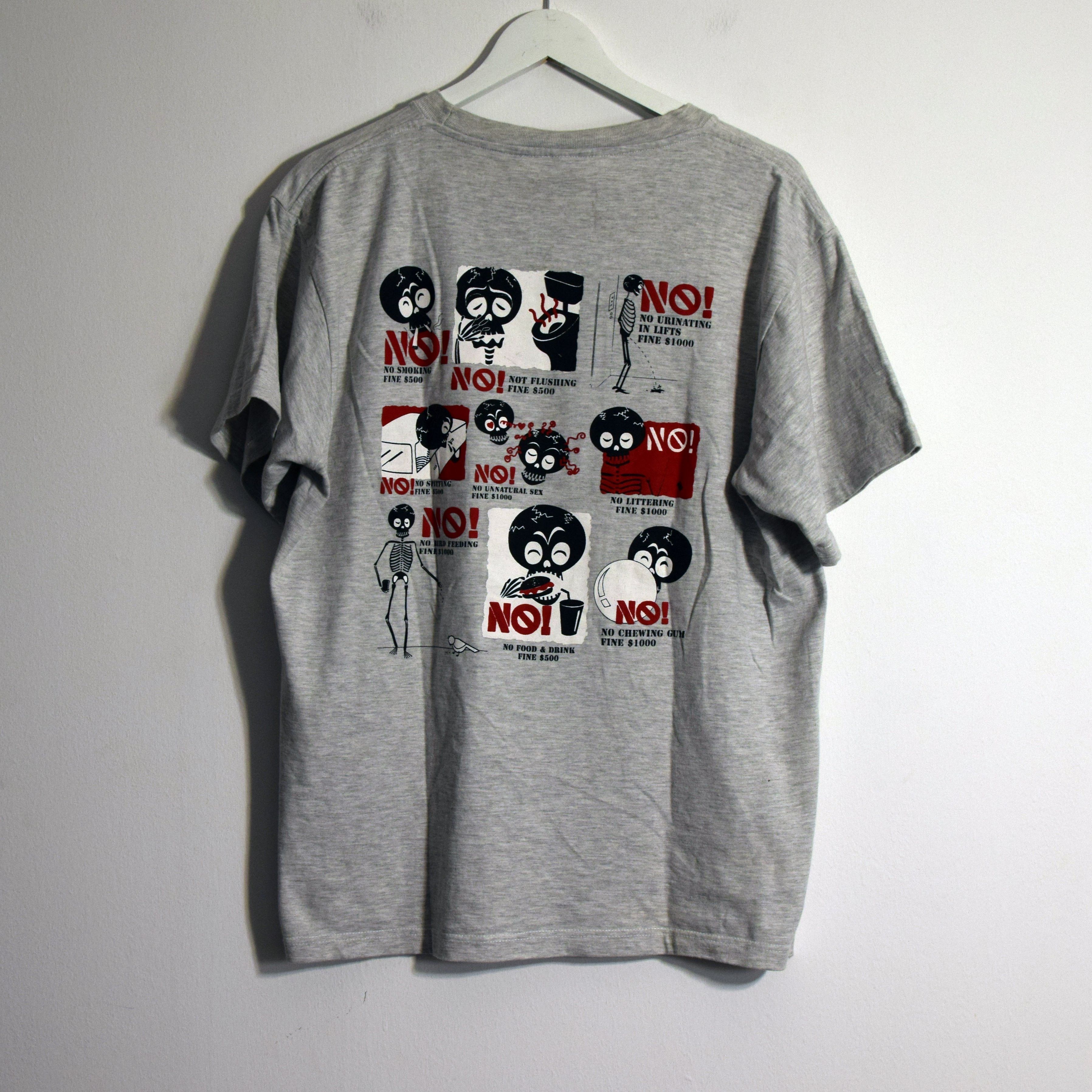Band Tees × Vintage 90s / y2k Singapore Graphic DESIGN FUNNY VIntage T-shirt XL Size US XL / EU 56 / 4 - 2 Thumbnail