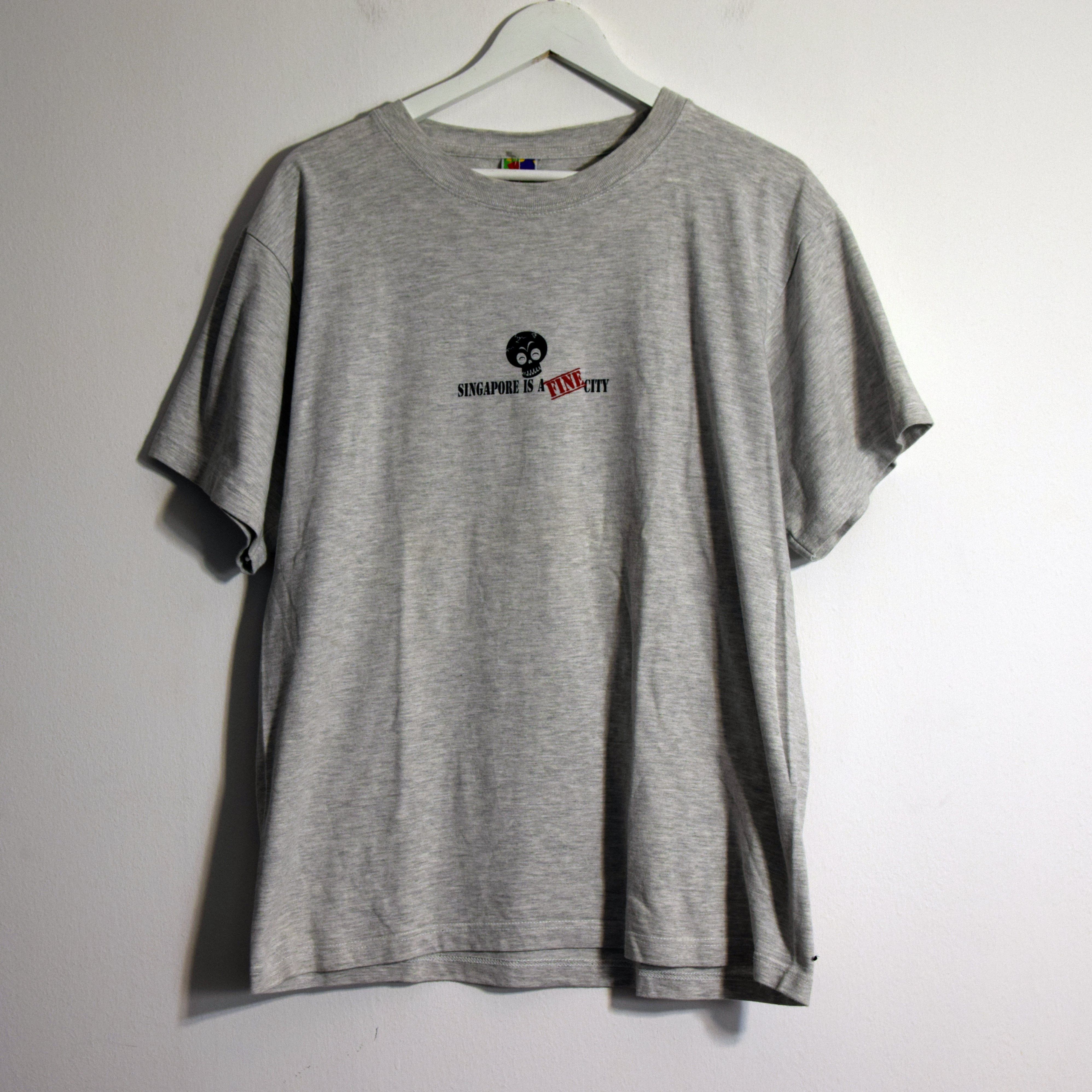Band Tees × Vintage 90s / y2k Singapore Graphic DESIGN FUNNY VIntage T-shirt XL Size US XL / EU 56 / 4 - 1 Thumbnail