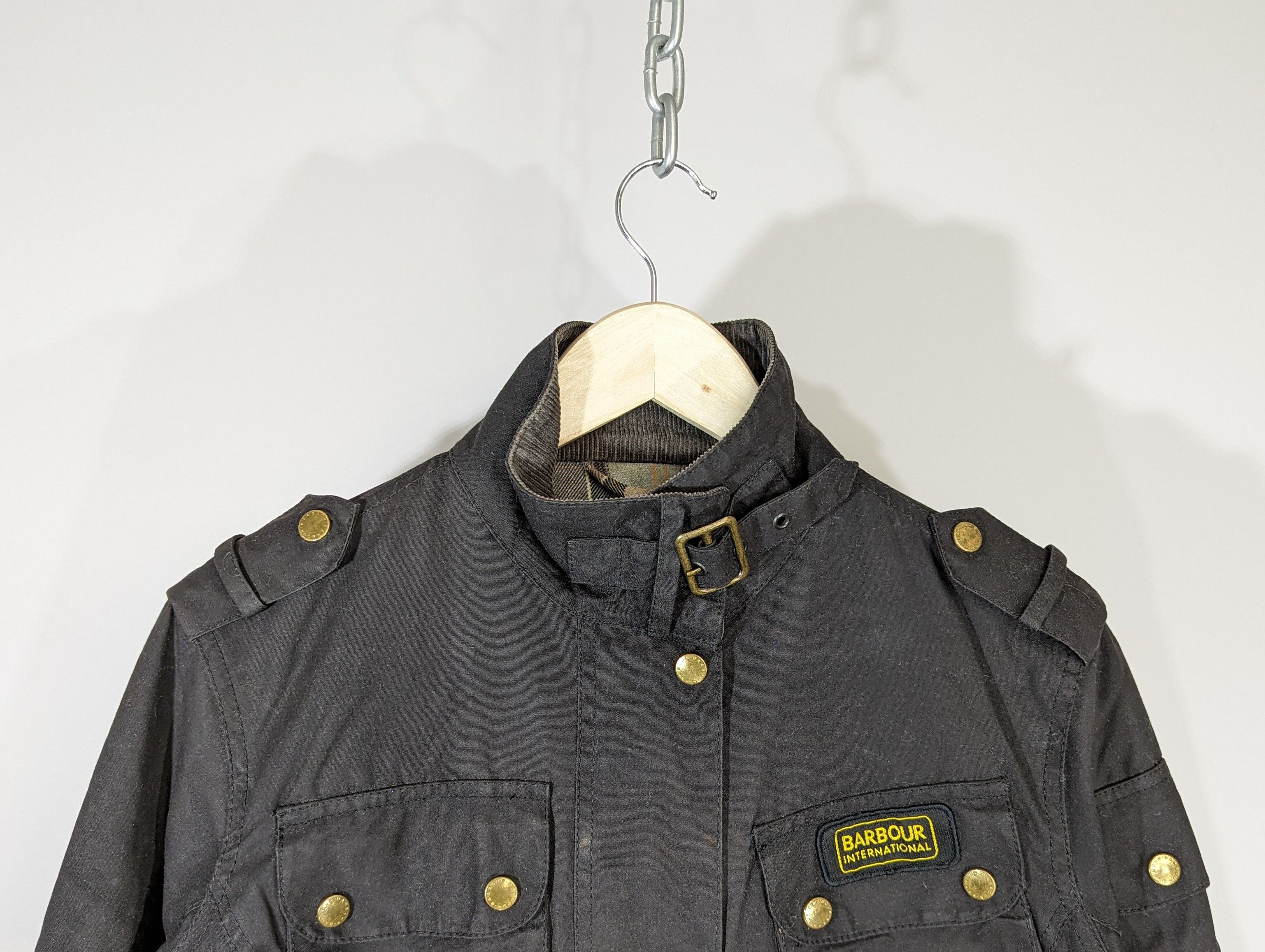 Barbour Barbour International Wax Jacket Waxed Cotton Motorcycle Size L / US 10 / IT 46 - 2 Thumbnail