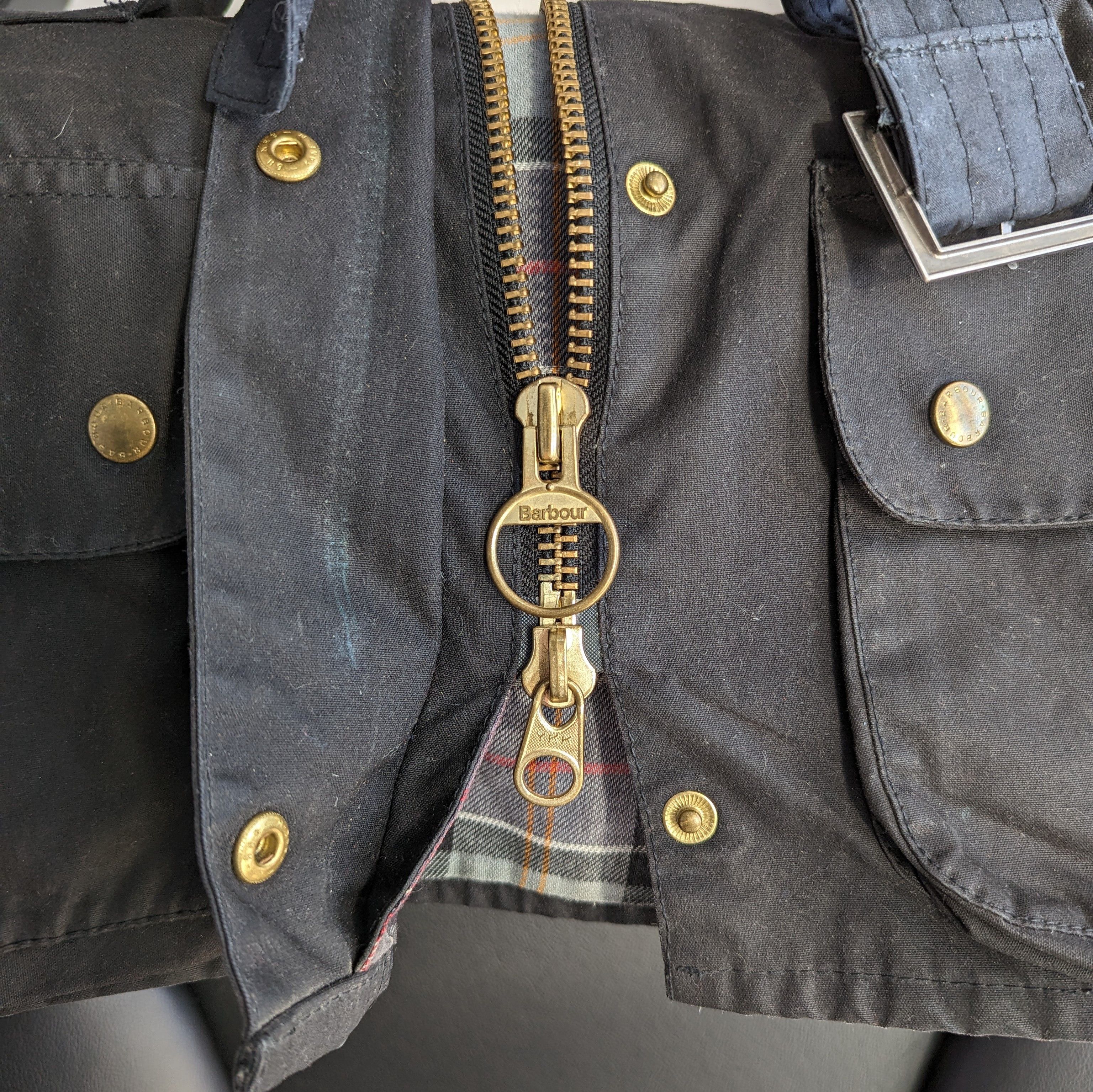 Barbour Barbour International Wax Jacket Waxed Cotton Motorcycle Size L / US 10 / IT 46 - 9 Thumbnail