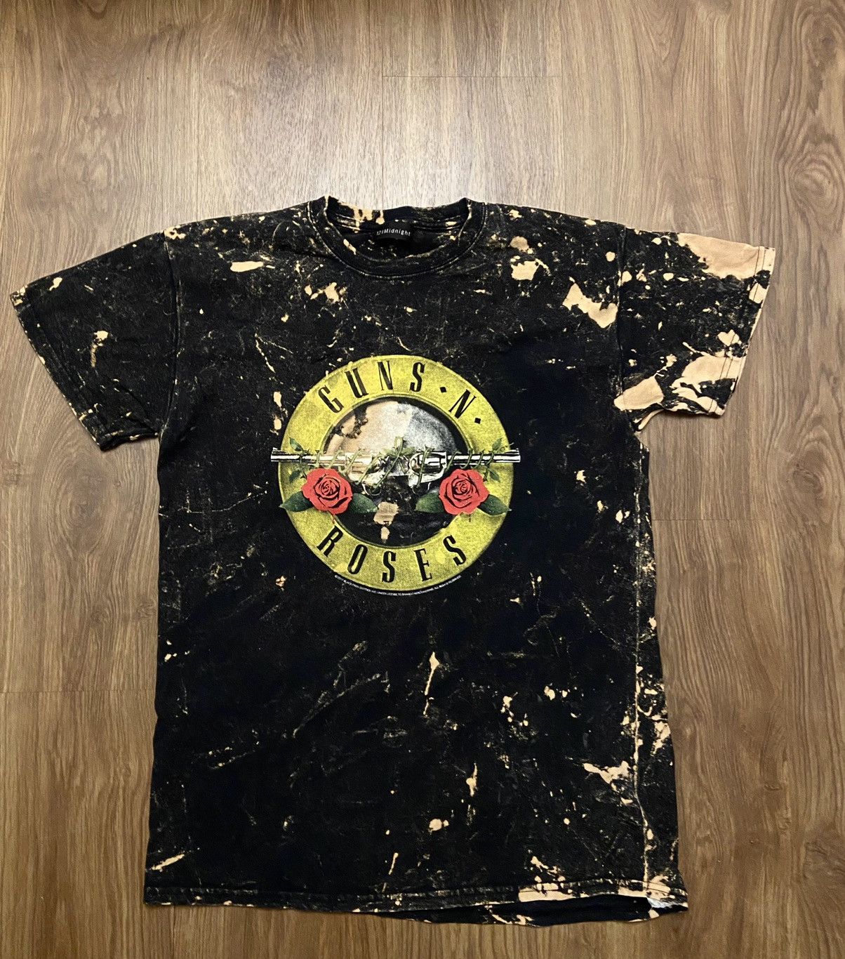 GUNS N' ROSES 3/4 Sleeve Raglan Band T-Shirt, Men's Size L unclear black type Vintage Second Hand main image 0