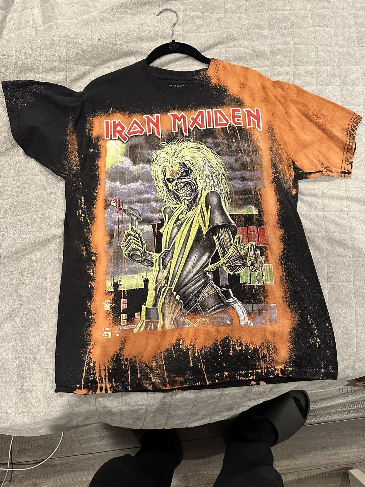 Band Tees × Vintage Iron Maiden Custom Tee Size US M / EU 48-50 / 2 - 1 Thumbnail