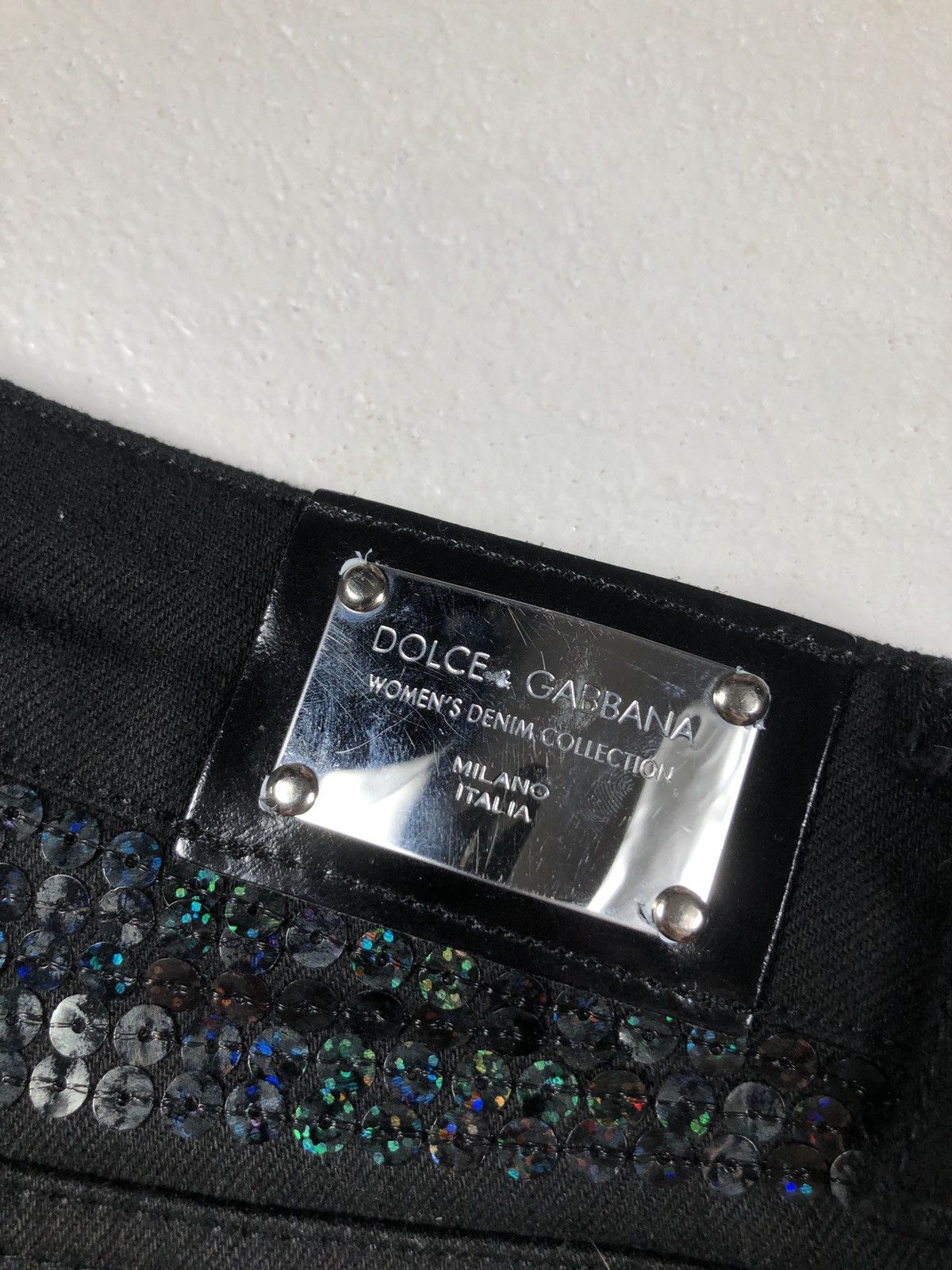 Dolce & Gabbana Dolce&Gabbana Vintage Full Sequins Very Rare Denim Jeans Size 27" / US 4 / IT 40 - 5 Thumbnail