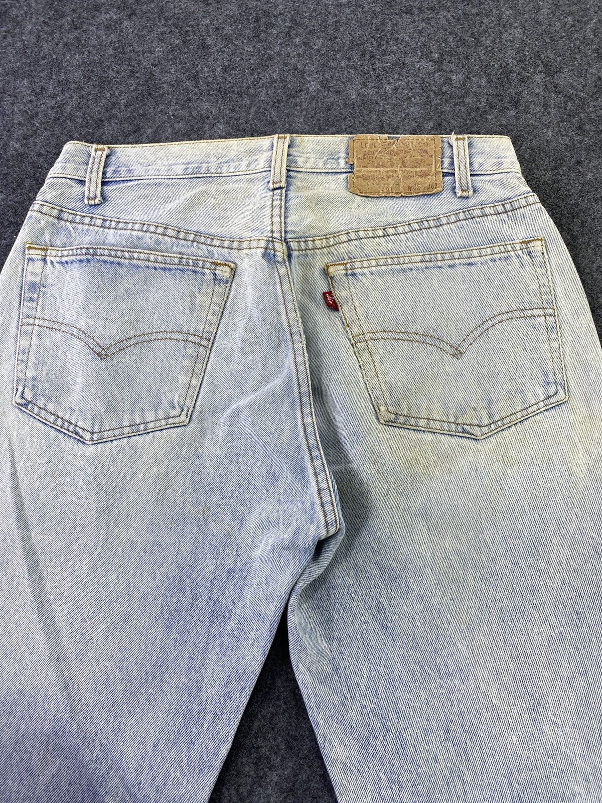 Jean × Levi's × Vintage VINTAGE 80s 501 JEANS DISTRESSED BLUE WASH - JK02 Size US 32 / EU 48 - 4 Thumbnail