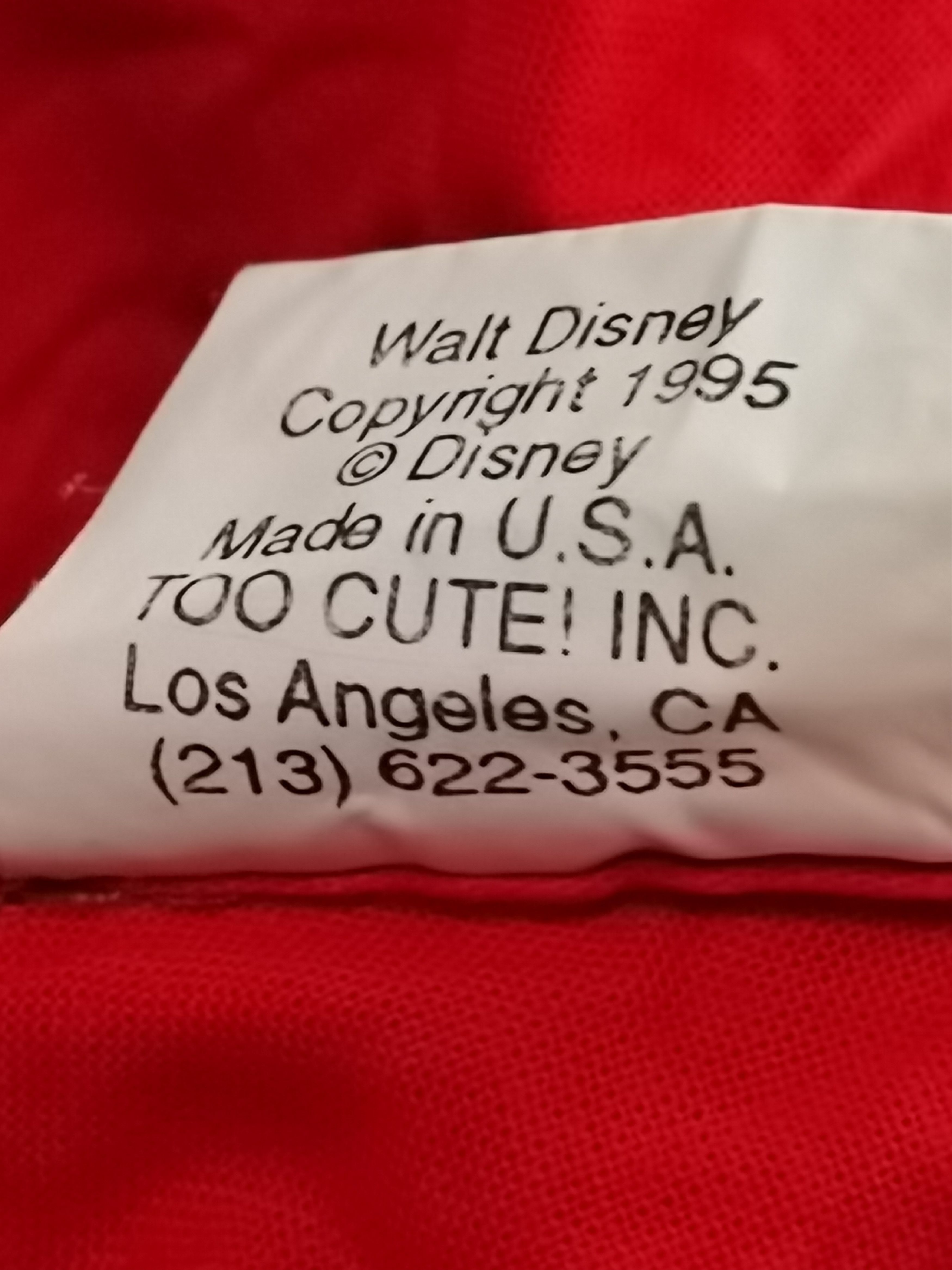 Disney Vintage 1995 Guetta Bros/Too Cute x Walt Disney Size US XXL / EU 58 / 5 - 13 Thumbnail