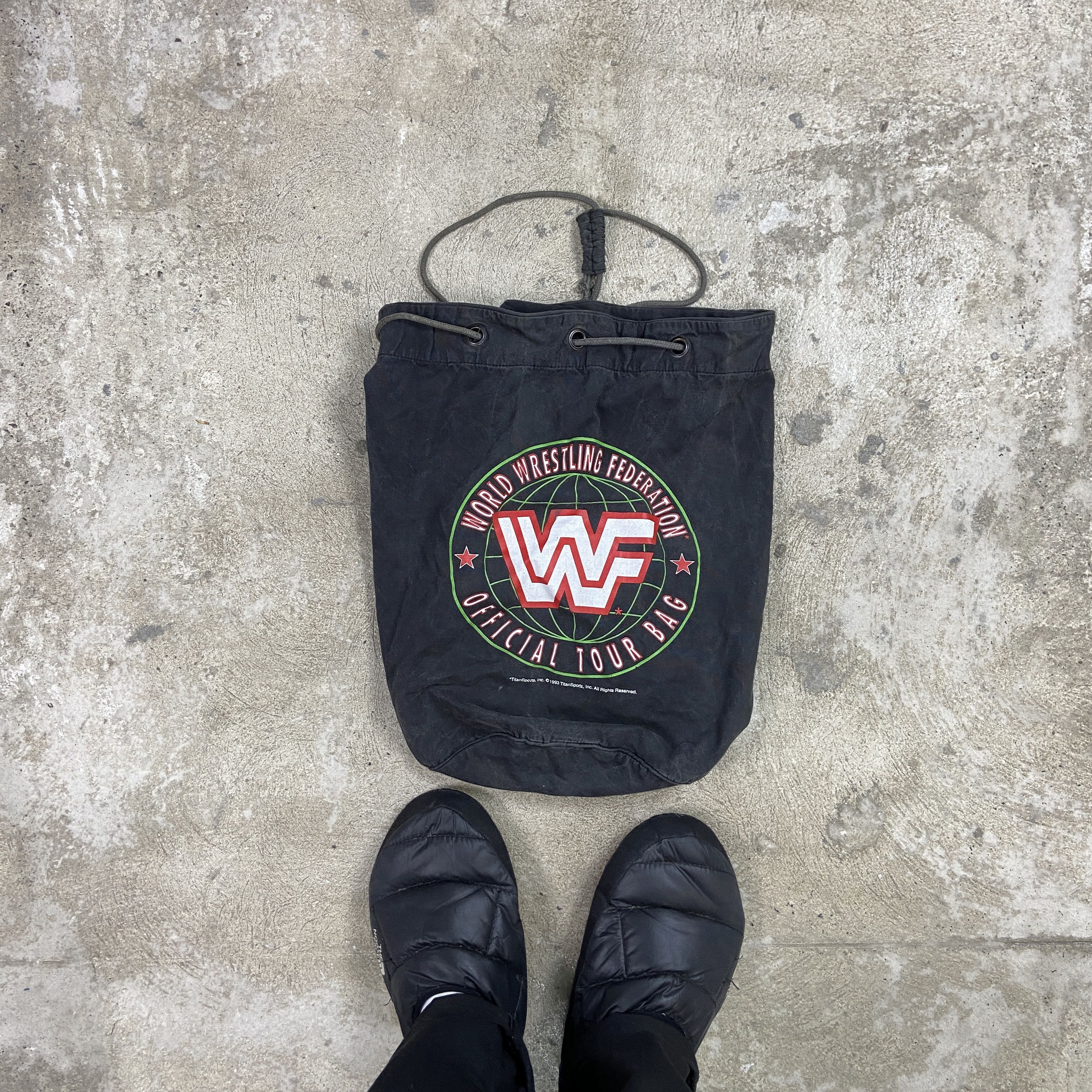 Vintage 1990 VERY RARE VINTAGE FADED WRESTLING BAG - № 6091 Size ONE SIZE - 1 Thumbnail