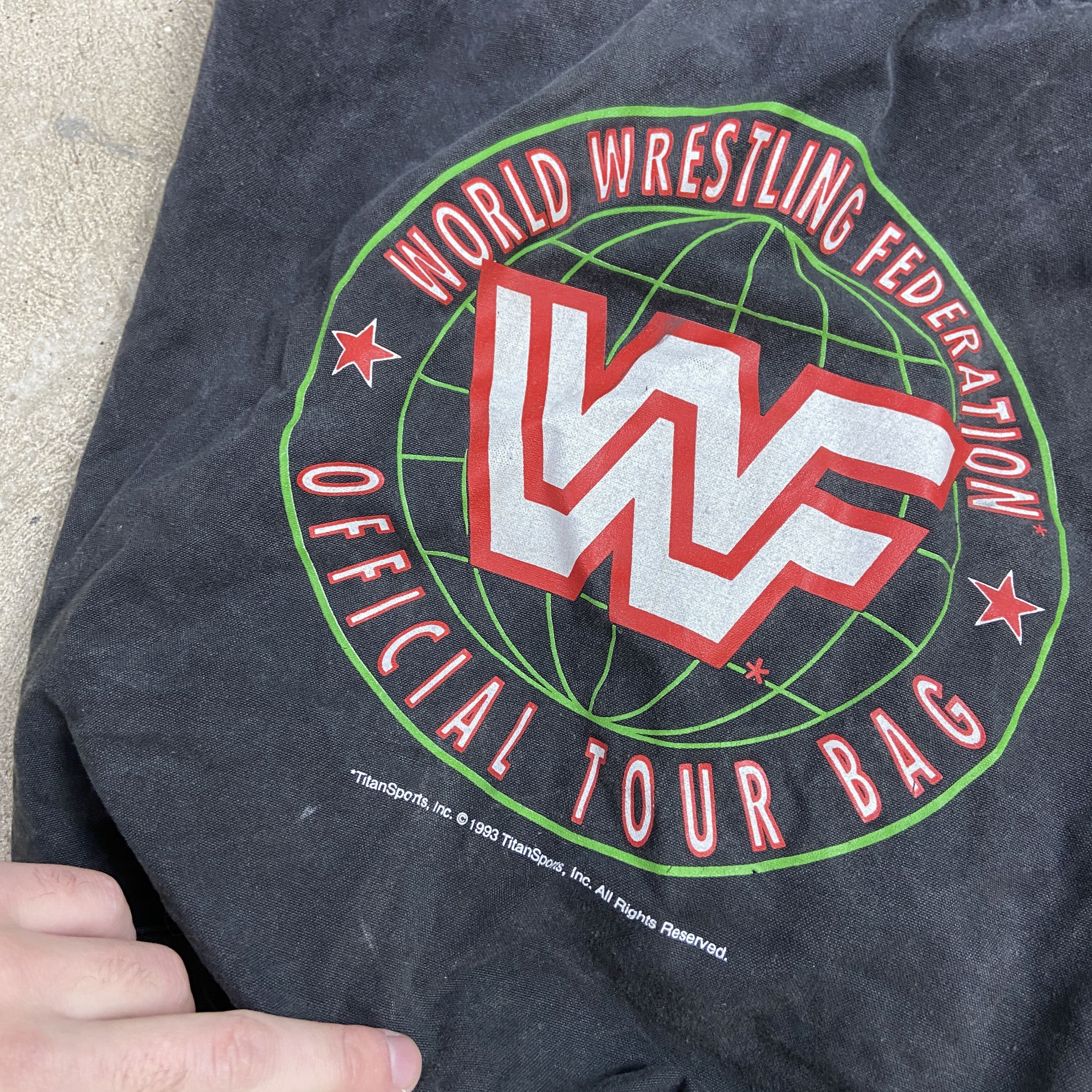 Vintage 1990 VERY RARE VINTAGE FADED WRESTLING BAG - № 6091 Size ONE SIZE - 3 Thumbnail