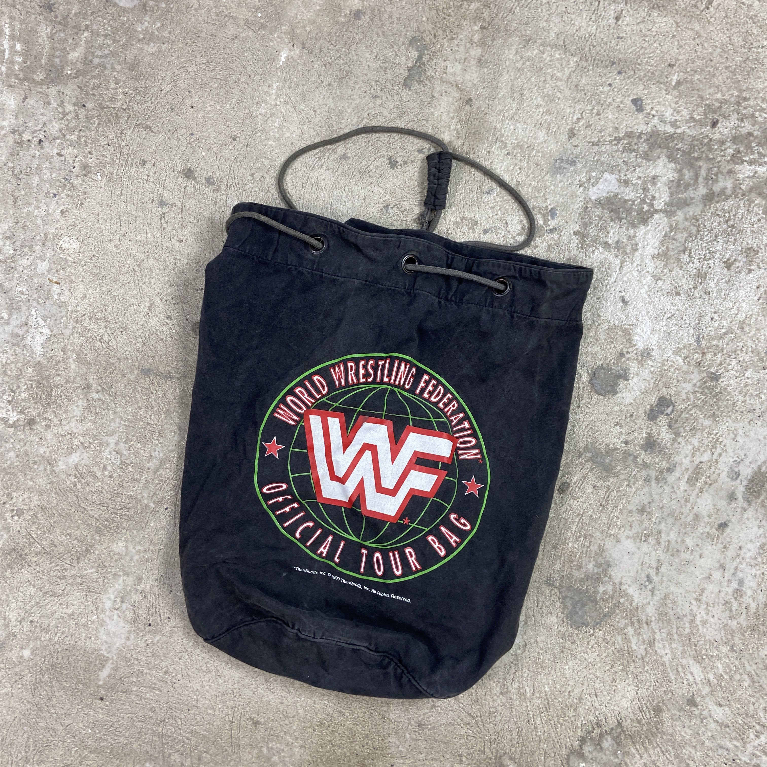 Vintage 1990 VERY RARE VINTAGE FADED WRESTLING BAG - № 6091 Size ONE SIZE - 2 Thumbnail