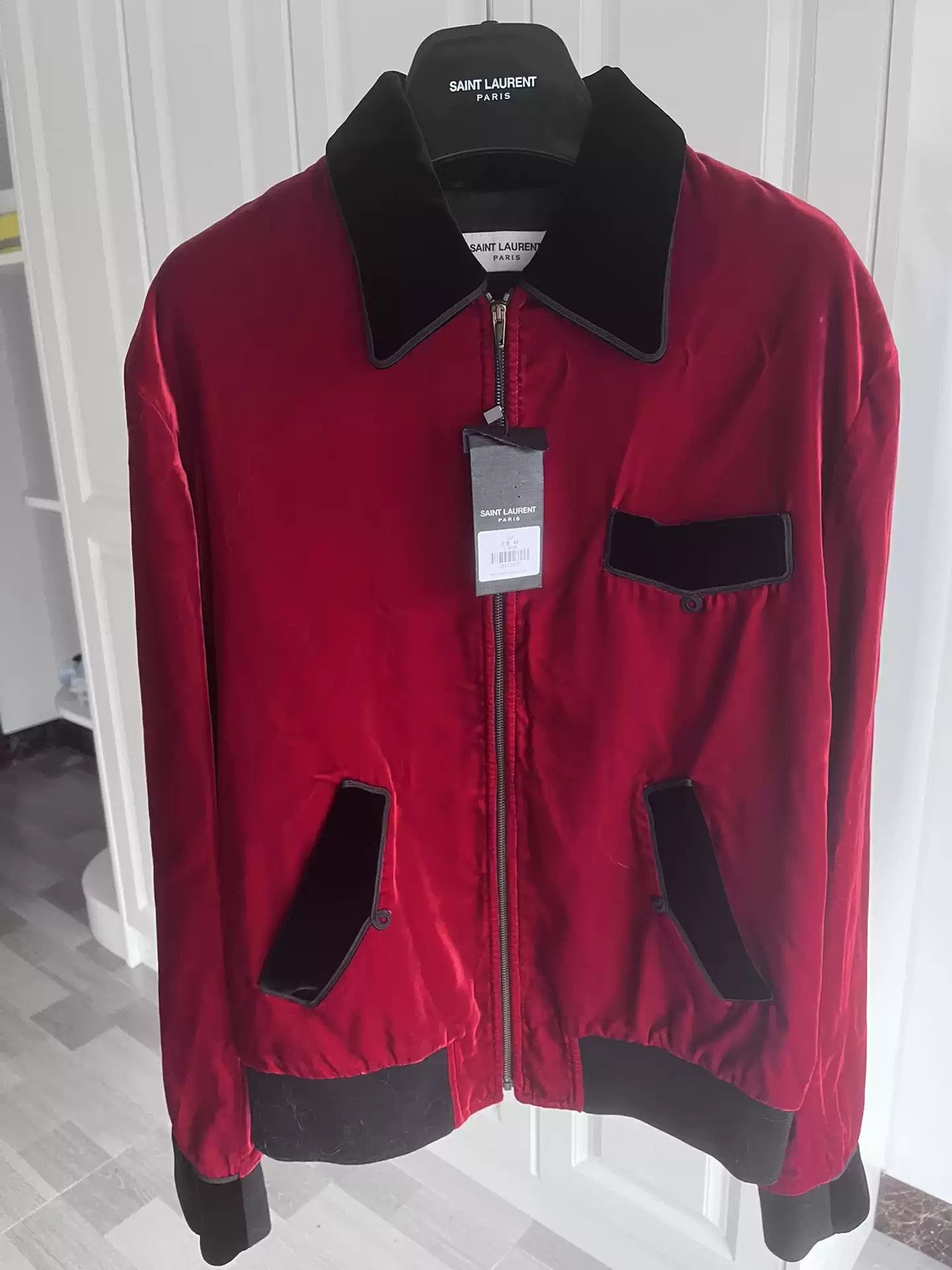 Saint Laurent Red velvet jacket