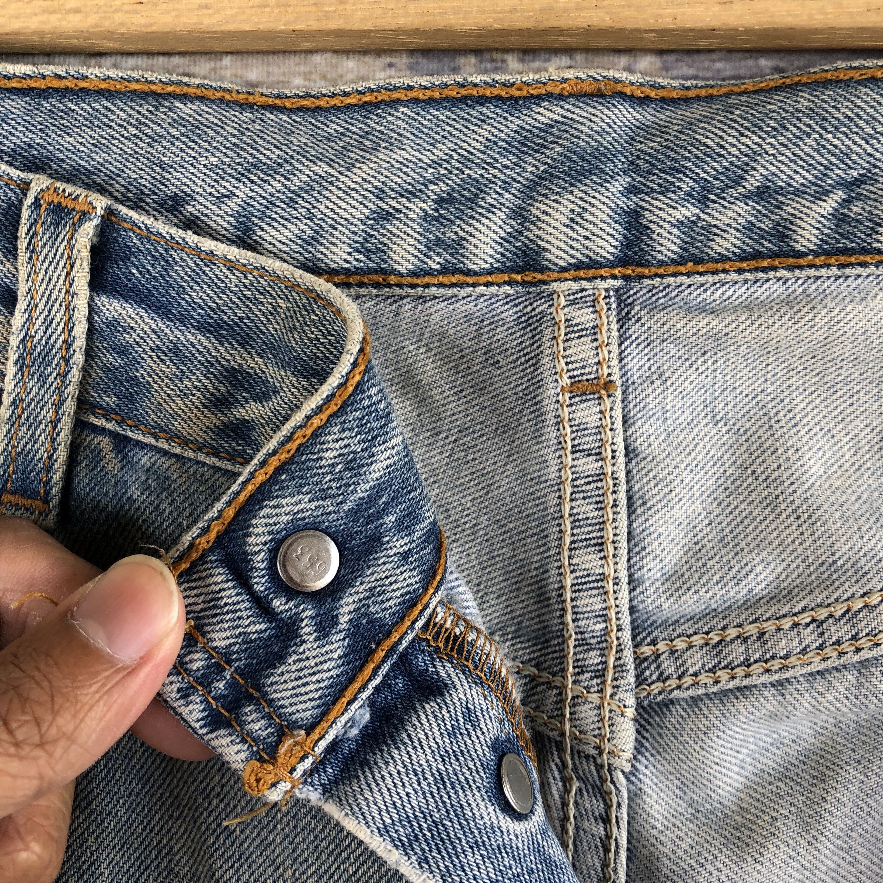 Levi's Vintage Levis 501 Mud Denim Dirty Faded Light Wash Jeans Size US 34 / EU 50 - 7 Thumbnail