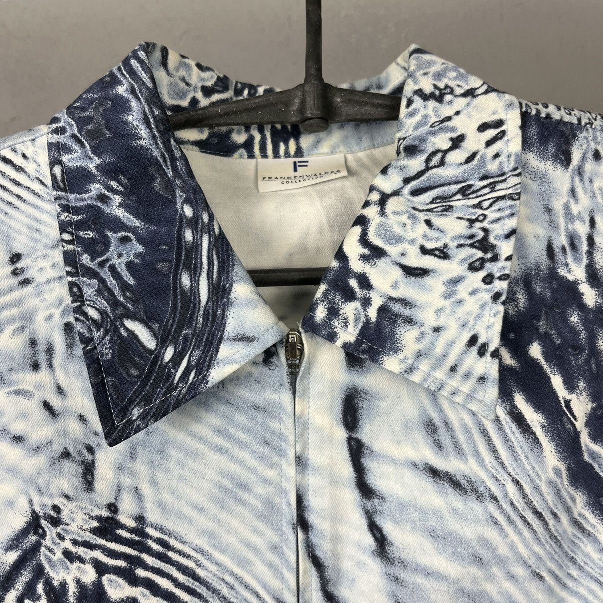 Designer 1990s LSD VISUALS VINTAGE RARE BEAUTIFUL ZIP SHIRT - № 636 Size US M / EU 48-50 / 2 - 4 Thumbnail
