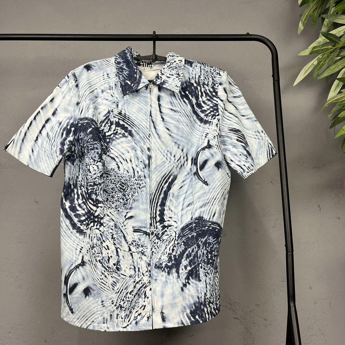 Designer 1990s LSD VISUALS VINTAGE RARE BEAUTIFUL ZIP SHIRT - № 636 Size US M / EU 48-50 / 2 - 2 Thumbnail