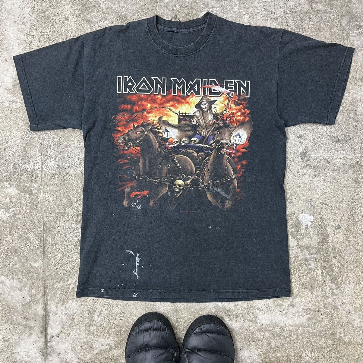 2005 IRON MAIDEN - DEATH ON THE ROAD - ARCHIVE FADED TEE