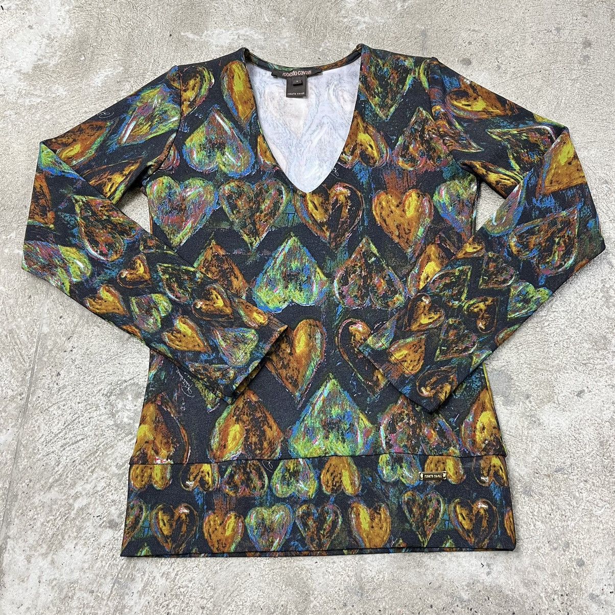 Roberto Cavalli ROBERTO CAVALLI ARCHIVE 1990s PRINTED LONGSLEEVE - 1373 Size S / US 4 / IT 40 - 4 Thumbnail