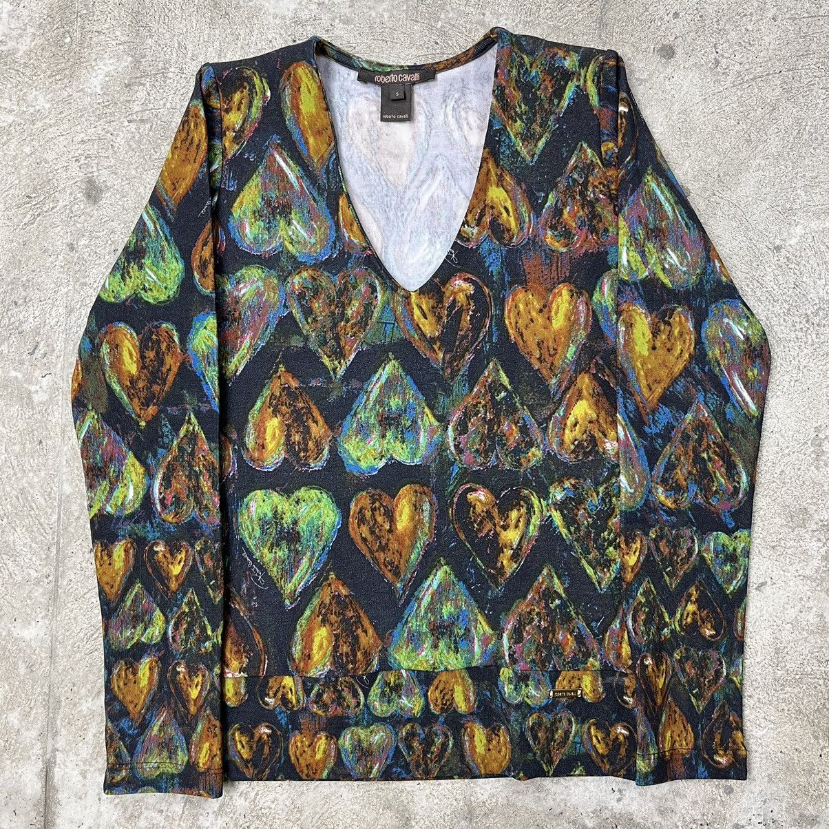 Roberto Cavalli ROBERTO CAVALLI ARCHIVE 1990s PRINTED LONGSLEEVE - 1373 Size S / US 4 / IT 40 - 1 Thumbnail