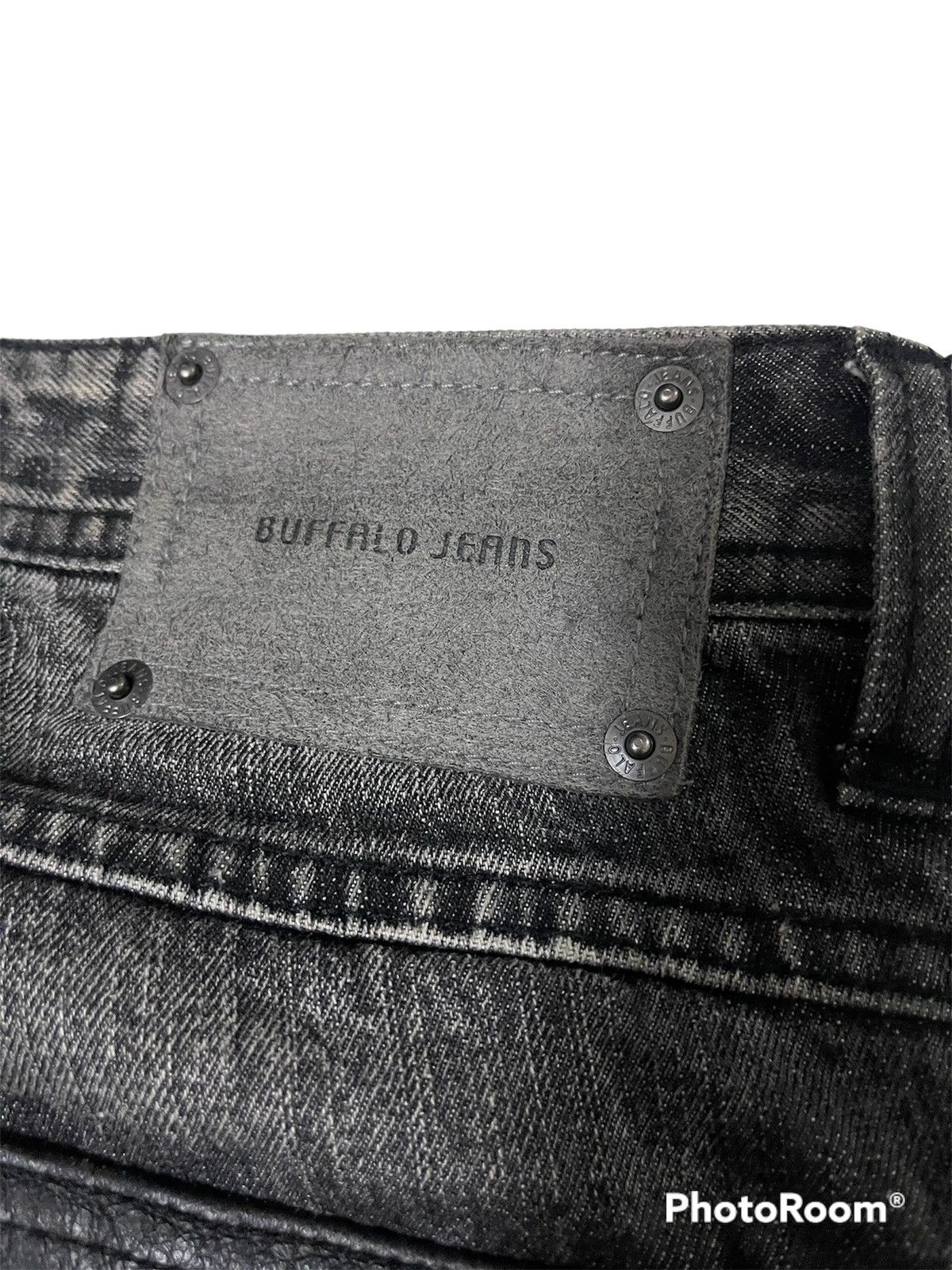 BUFFALO BOBS × If Six Was Nine × Le Grande Bleu (L.G.B.) Buffalo Jeans Leather Knee Distressed Regular Denim Size US 30 / EU 46 - 9 Thumbnail